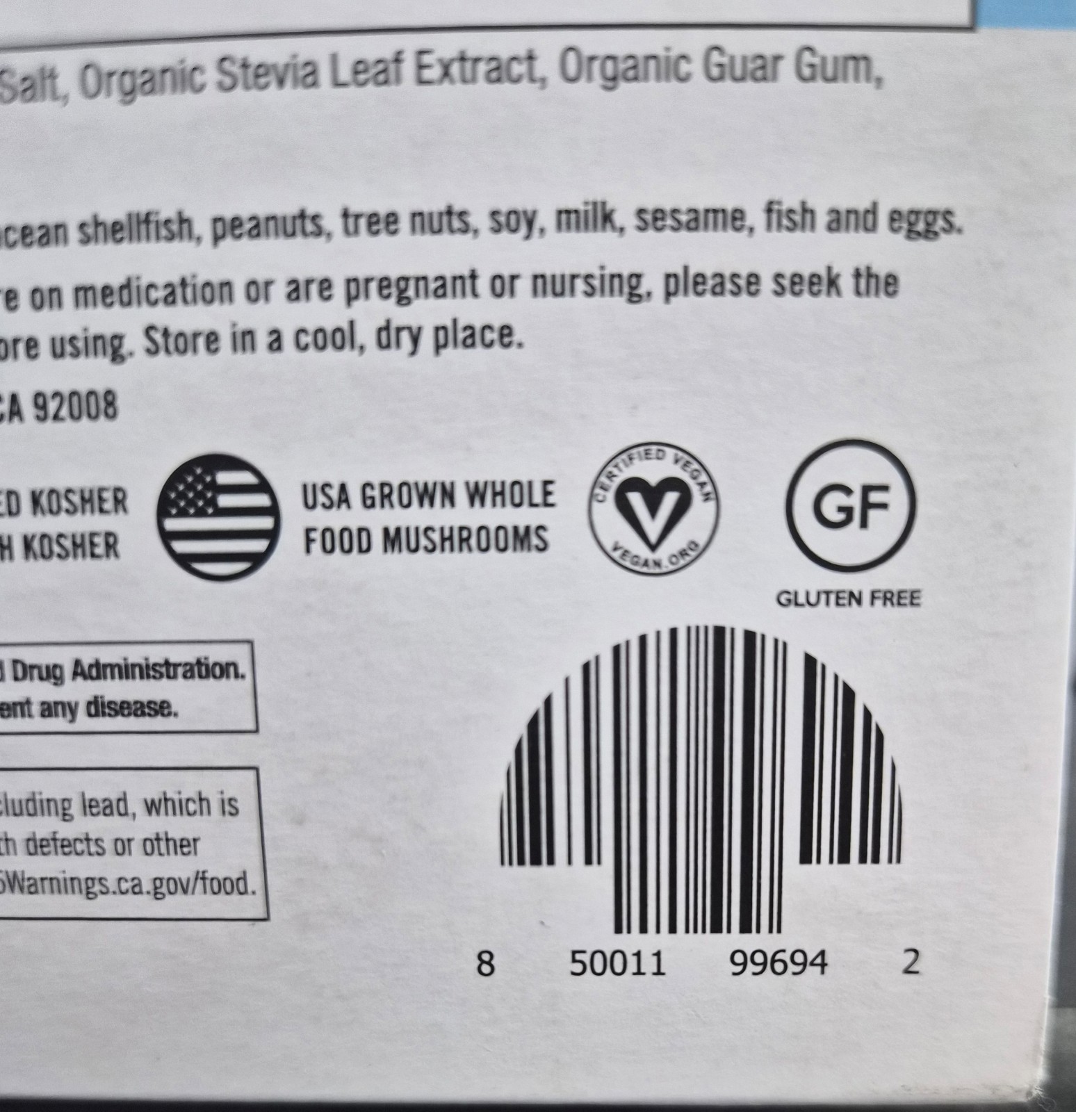 OM Master Blend Plant Protein Mushrooms & Adaptogens Dietary Supplement Power