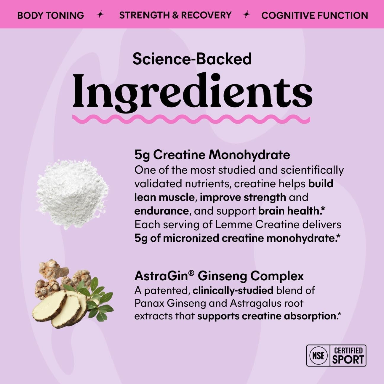 Creatine Monohydrate Gummies, Sour Strawberry 60 Gummies | 5g Creatine for Le…