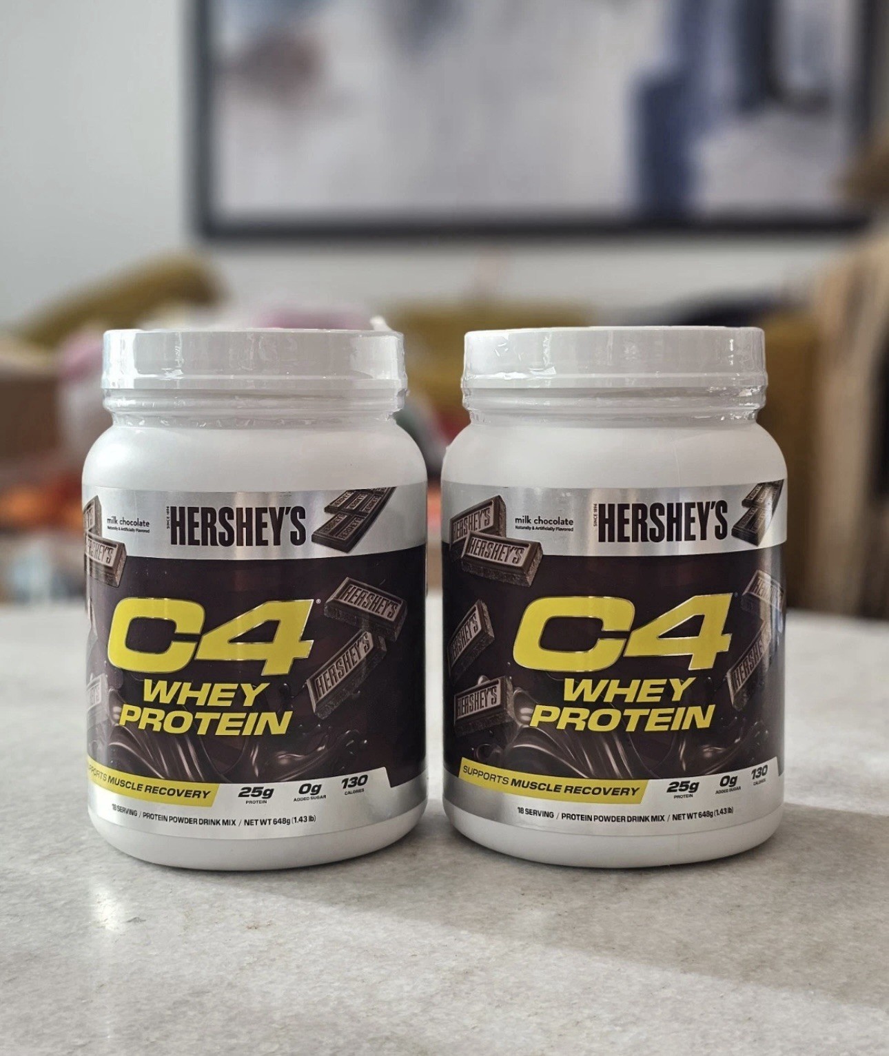 C4 Pro Whey Protein Powder, Hershey’s Milk Chocolate Flavor, 25g of Protein 2 Pc