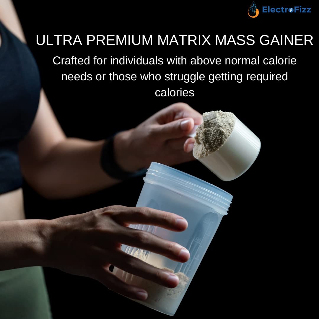 ElectroFizz Matrix Mass Gainer Powder Malai Kulfi Flavour 1kg