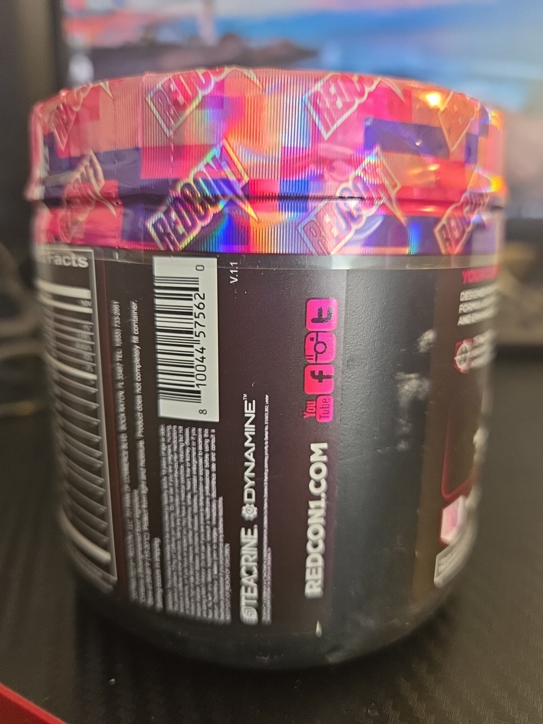 RARE Redcon1 War Games Pre Workout Bubble Gum Gaming Exp 12/26 5.6 oz.