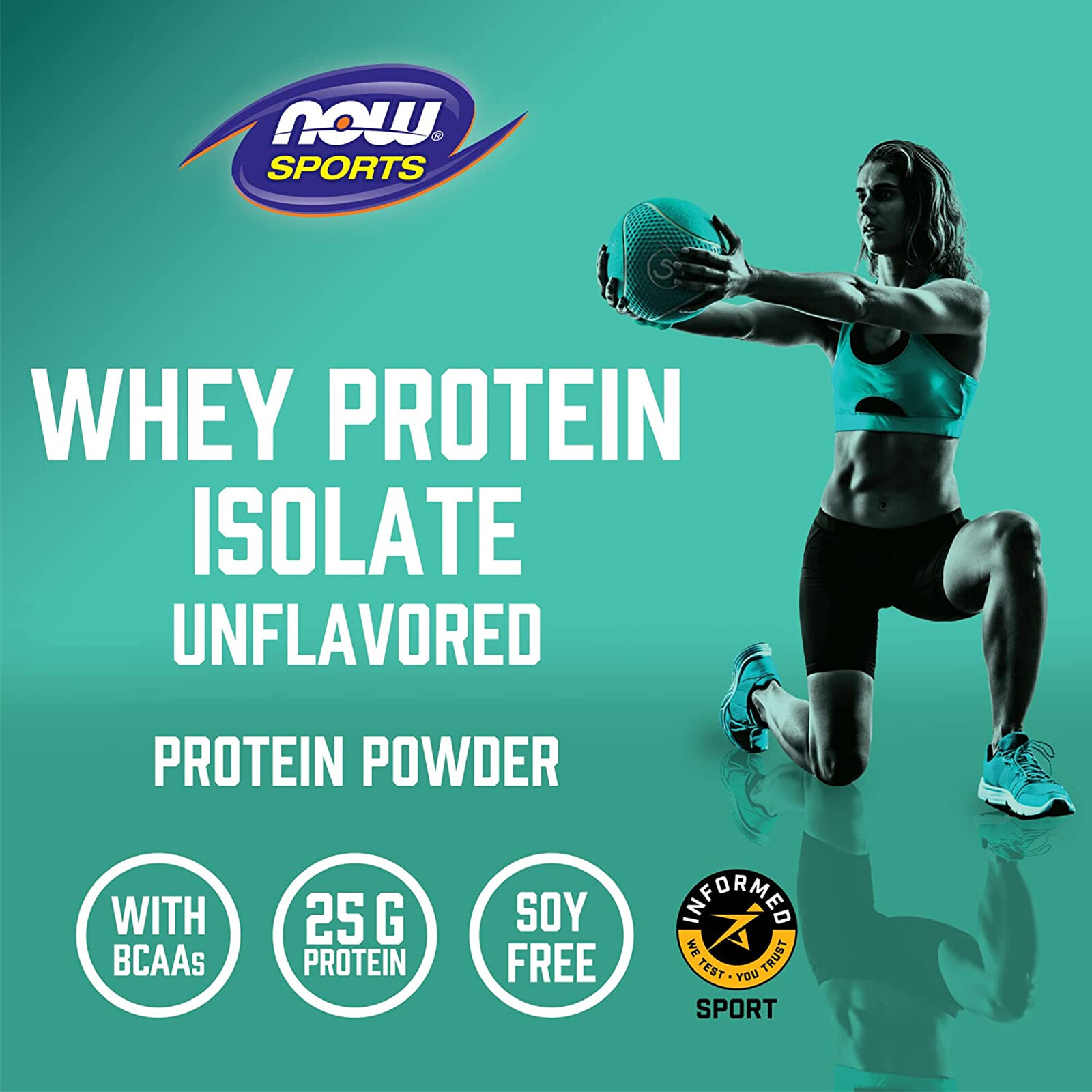 NOW FOODS Whey Protein Creamy Vanilla Powder 2 lbs.