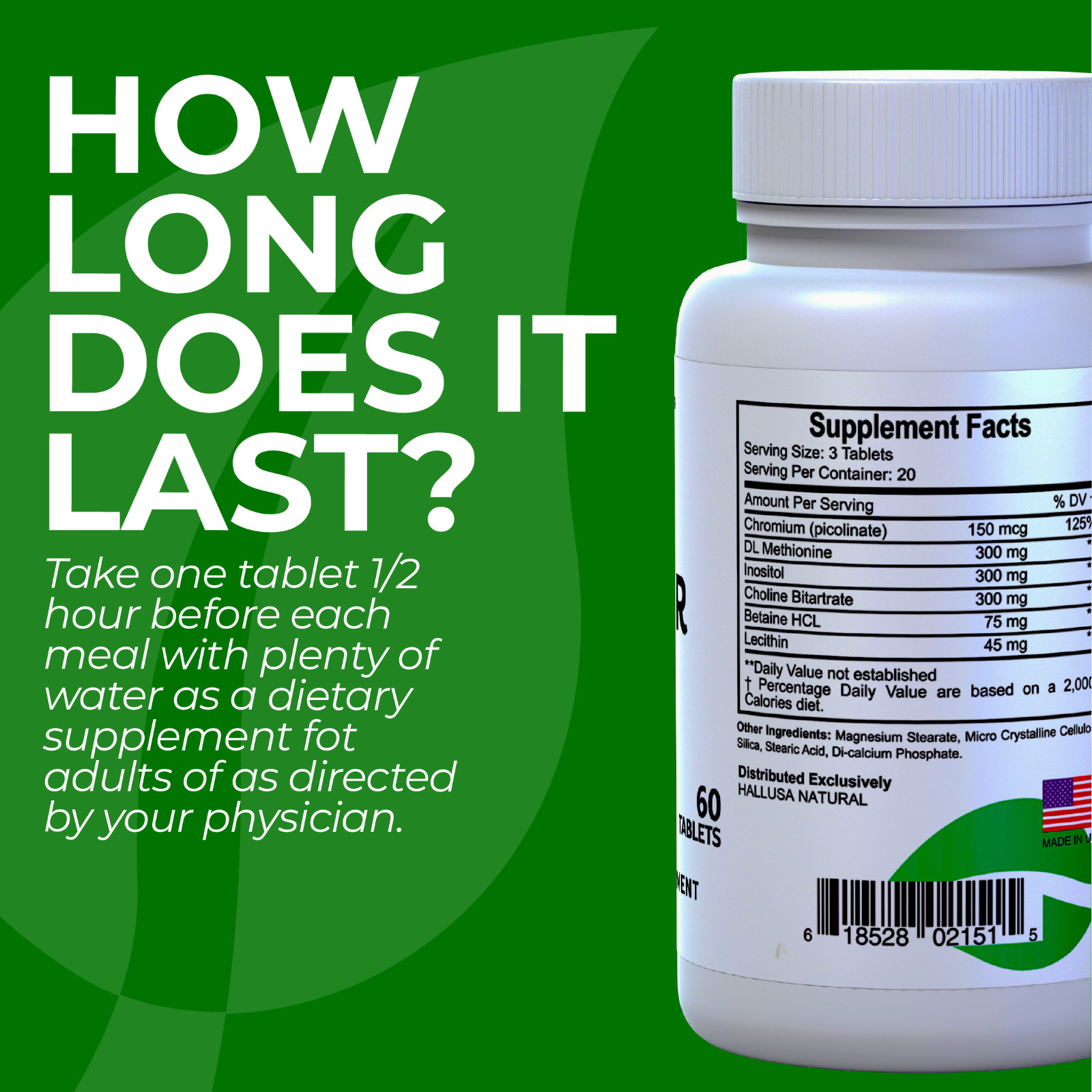 FAT BURNER – Weight Loss* – Metabolism Boost* – Localized Fat – 60 Tab
