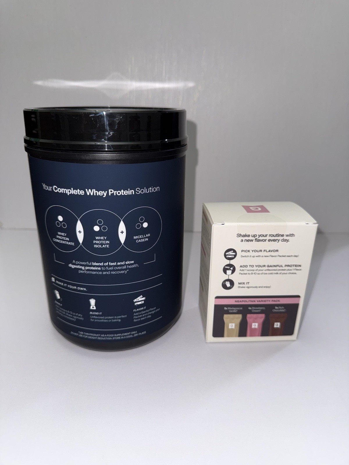 Gainful Everyday Whey Protein Powder 23g Protein per Serving/ 14 FlavorPackets