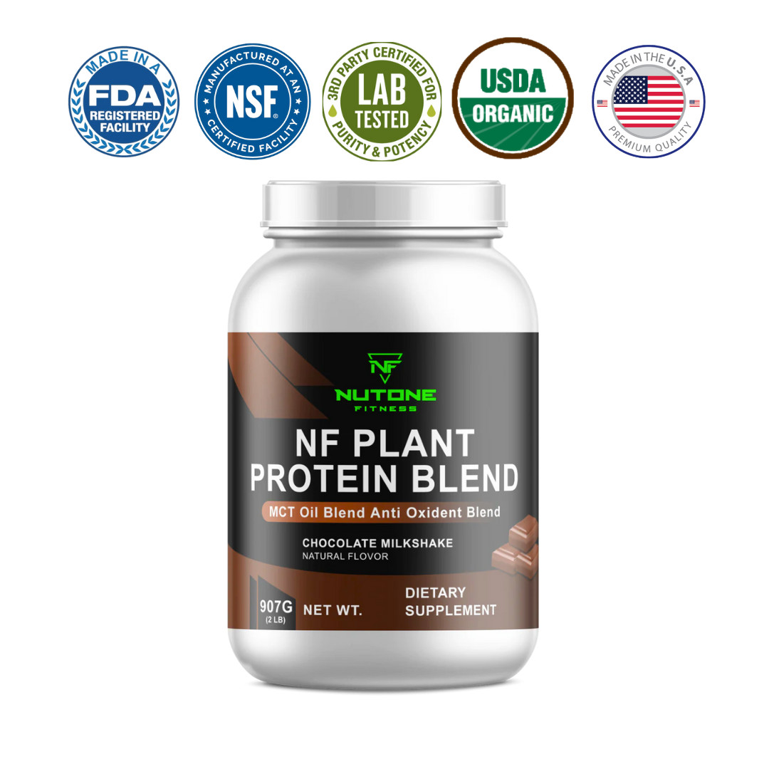 NF Plant Protein Blend, Vegan Protein Powder, No Artificial Sweeteners or Flavor