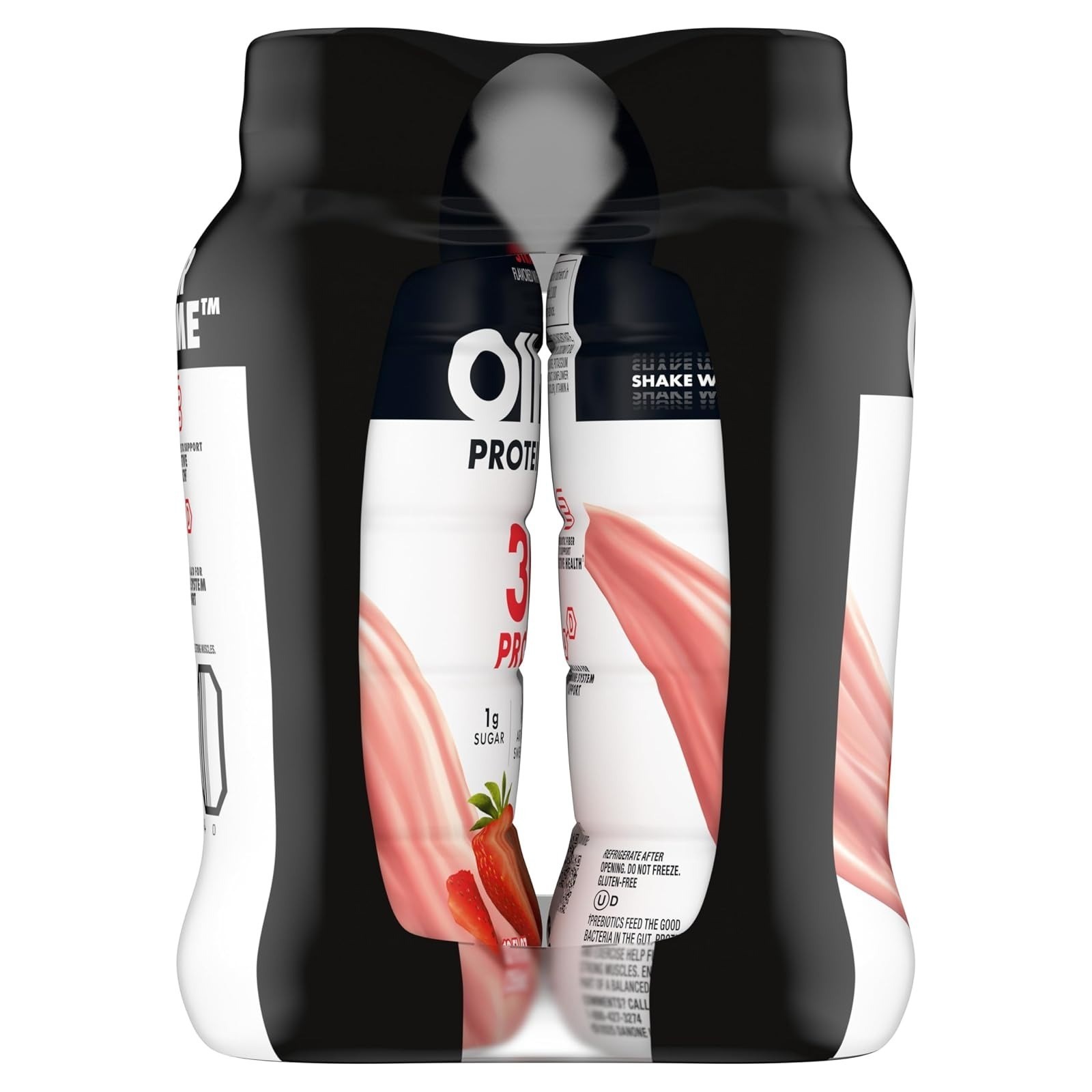 Oikos Strawberry Protein Shake 30g, Ready to Drink, 12 fl oz, 4 Count