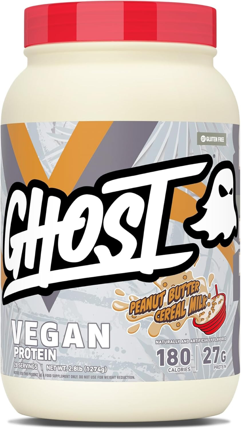 Vegan V2 Protein Powder, Peanut Butter Cereal Milk – 2.8LB Tub, 27G of Protein –