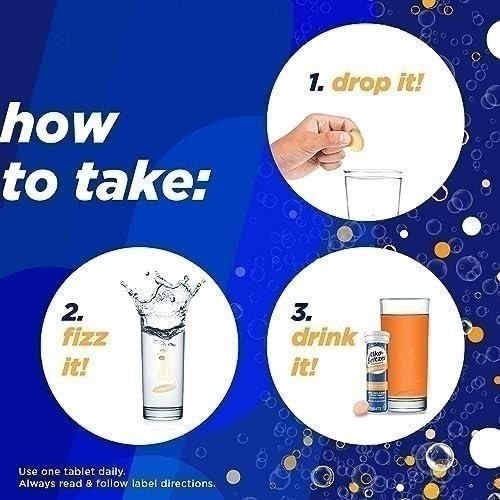 Alka-Seltzer Energy Boost: Caffeine & Guarana, B Vitamins, Supports Mental…