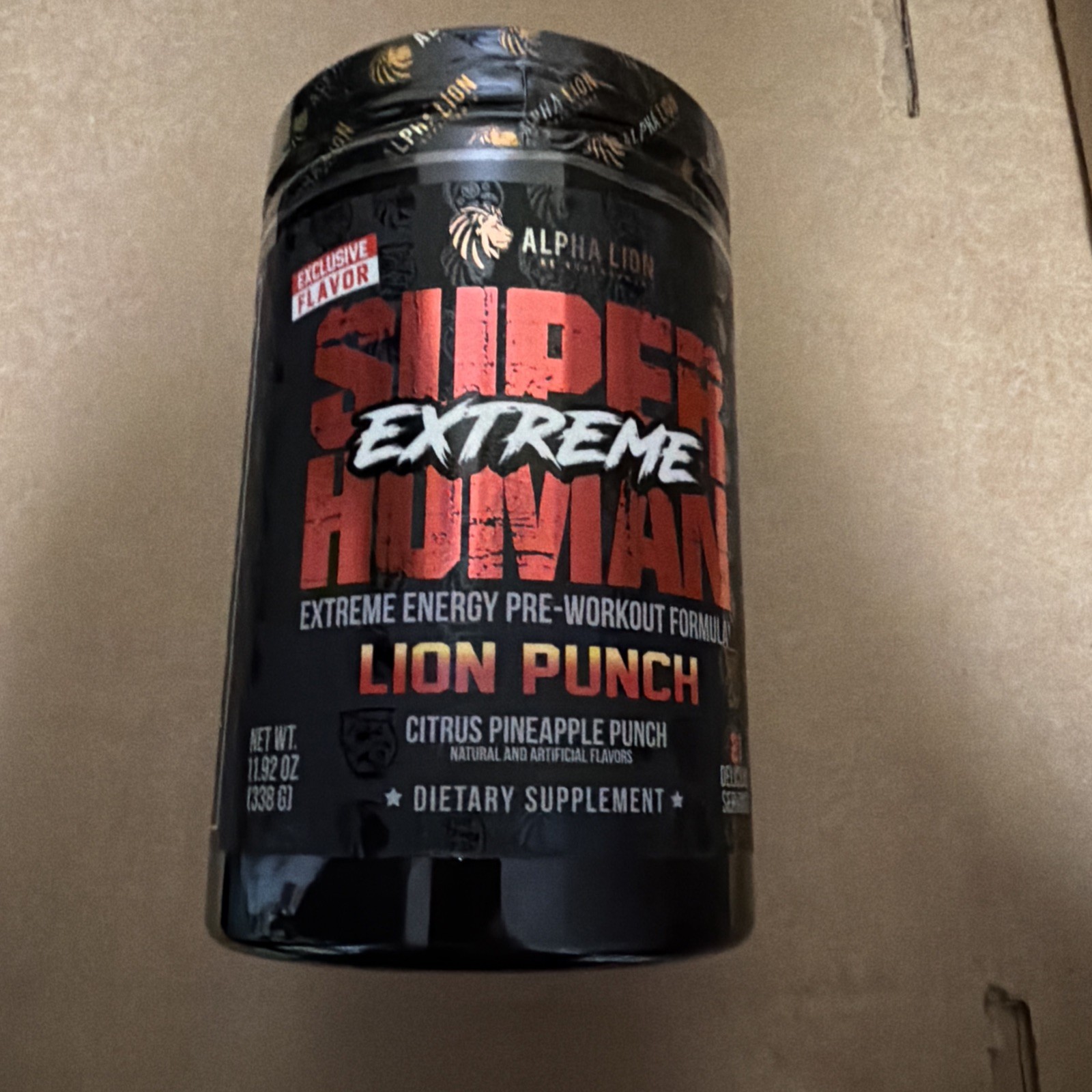 Superhuman Extreme Pre-Workout – Lion Punch (21 Servings) Exp 2/26