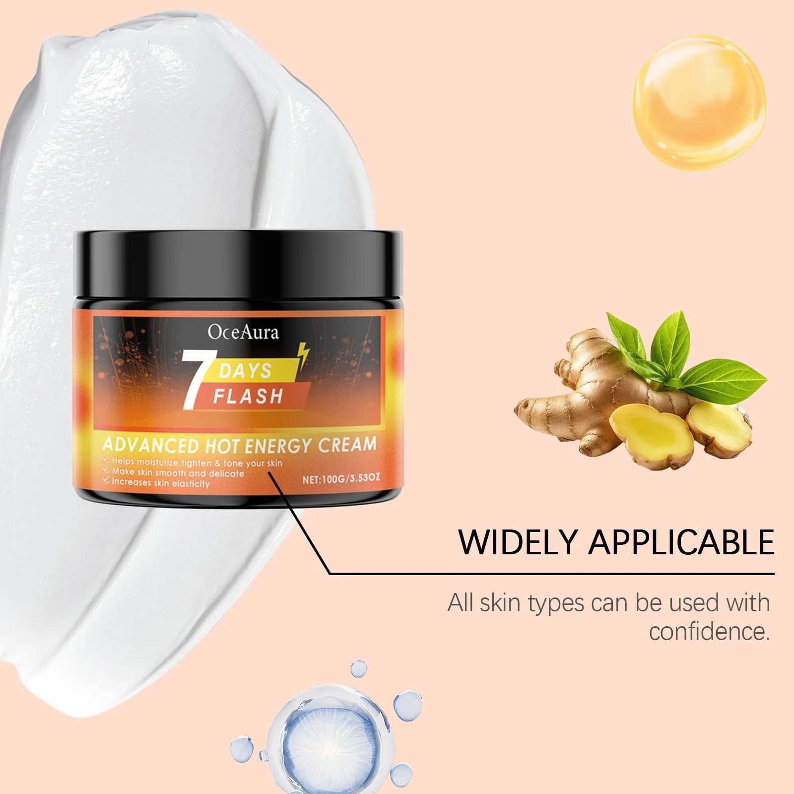 Ginger Burning Fat Lotion Sweat Enhancer Cellulite Anti Reduce Tummy Waist Leg