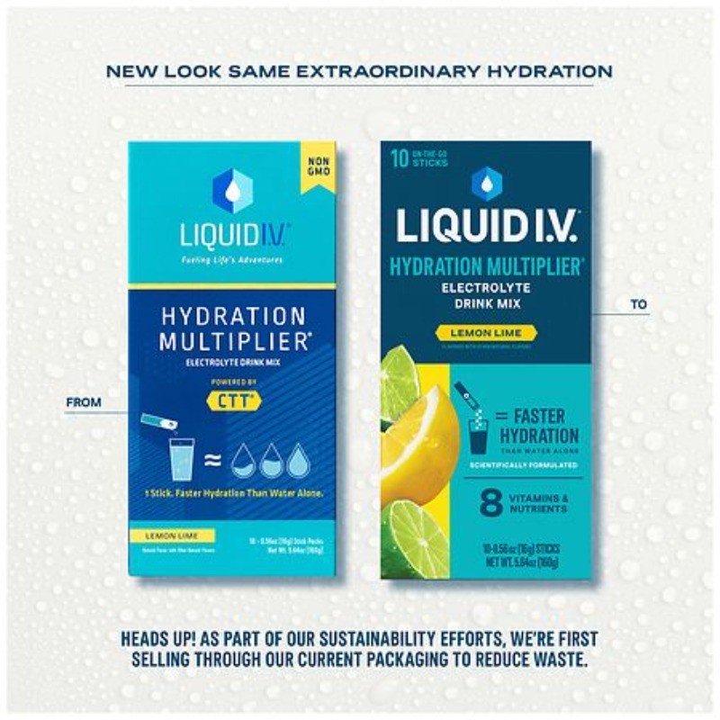 Hydration Multiplier Electrolyte Drink Mix Lemon Lime 0.56 oz