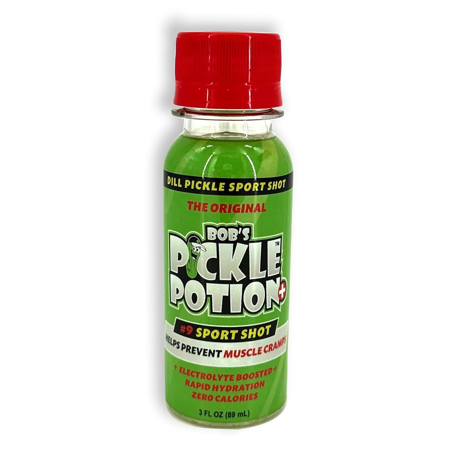 Bob’s Pickle Potion Plus #9 Sport Shot. Juice Shots. 3 Oz Pack of 48