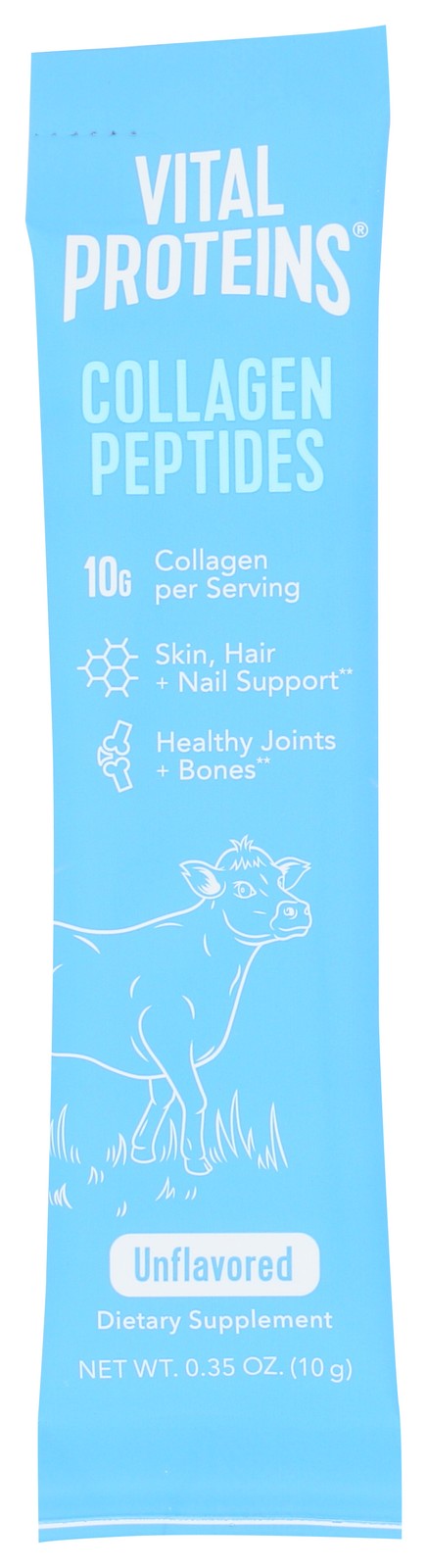 Unflavored Collagen Peptide Dietary Supplement Stick By Vital Proteins 20 Pack