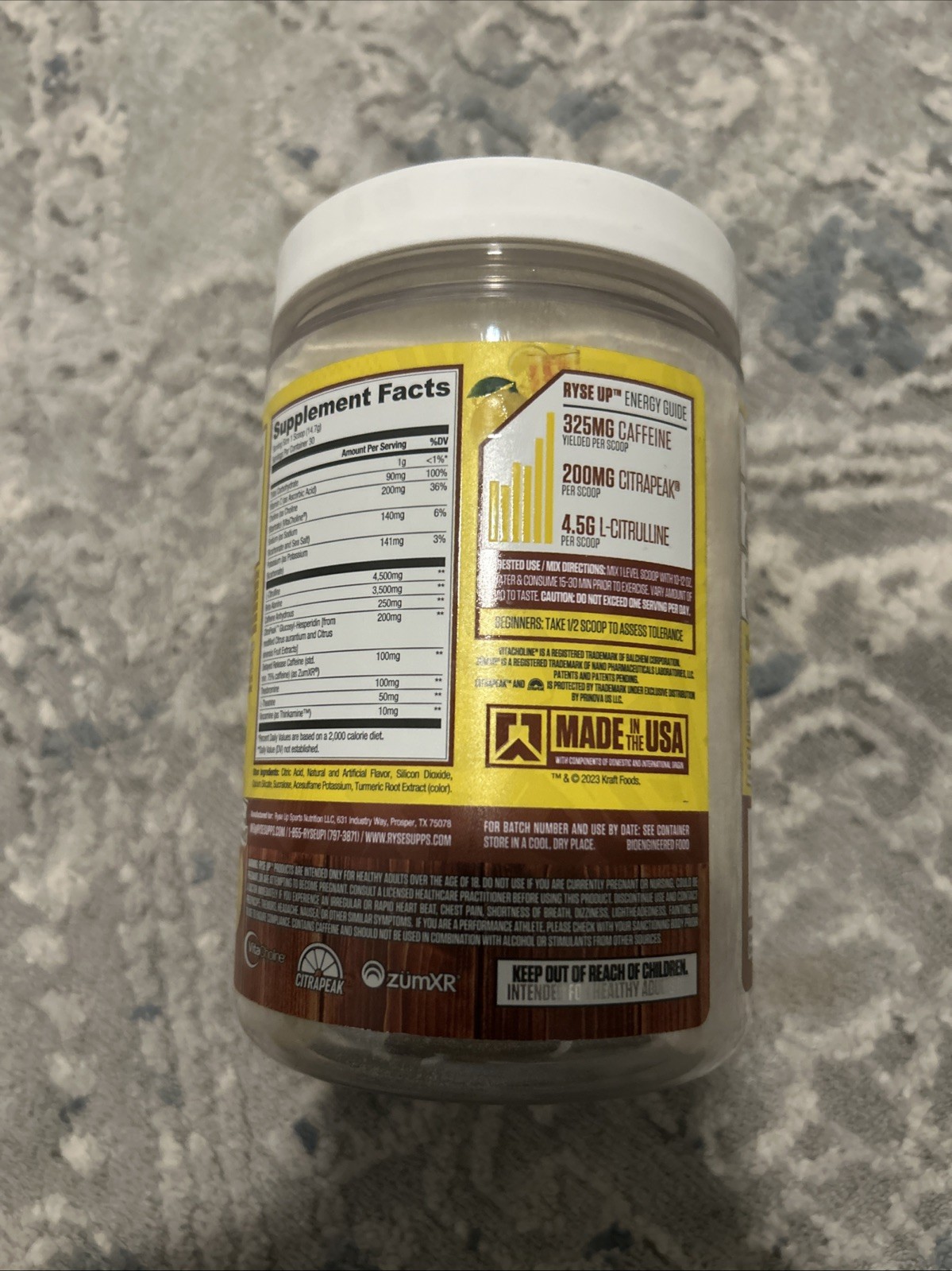 RYSE SUPPLEMENTS LOADED PRE High Stim Pre-Workout Pump Energy Strength 30 Serves