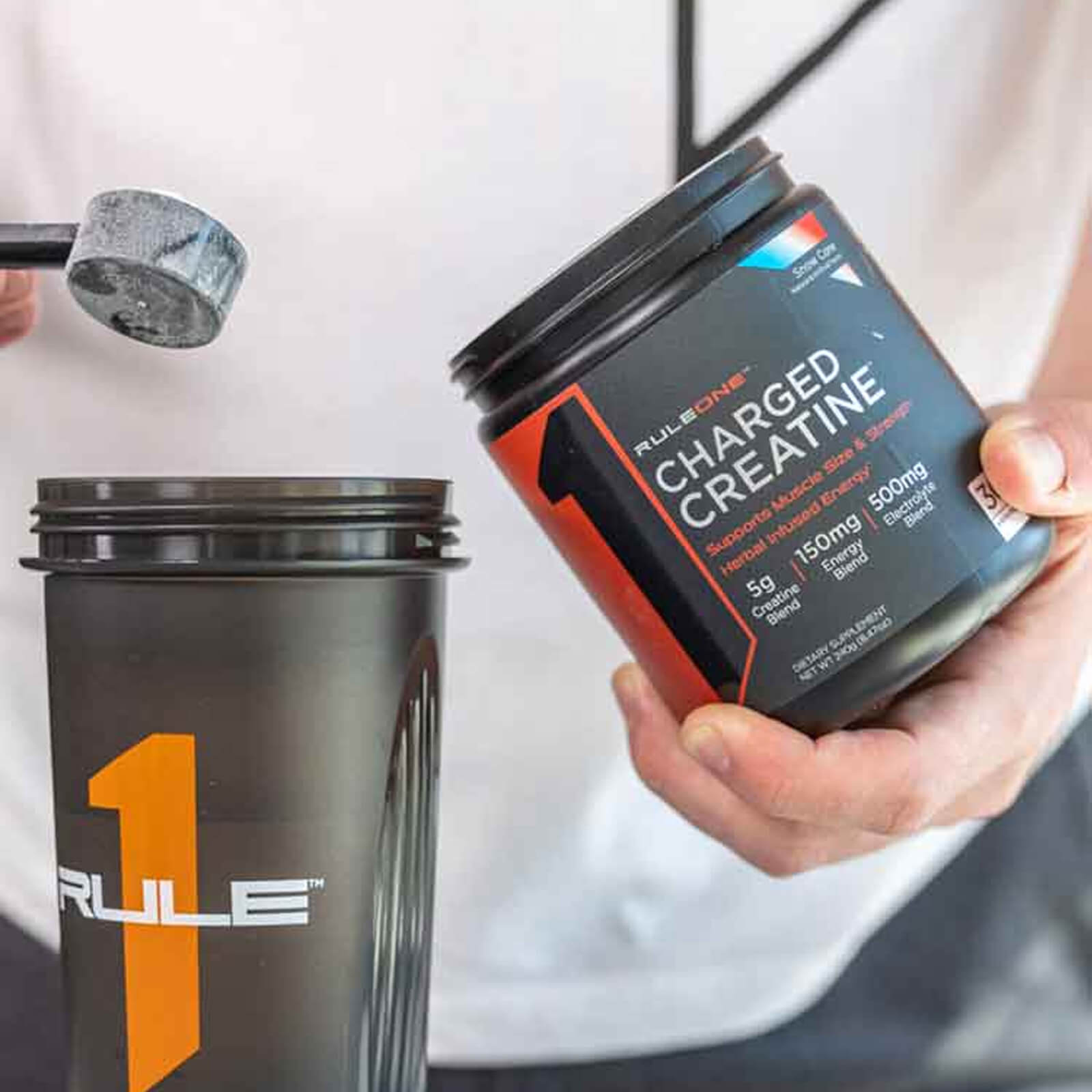 RULE 1 Charged Creatine 30 serv Sour Candy Energized Creatine 240g