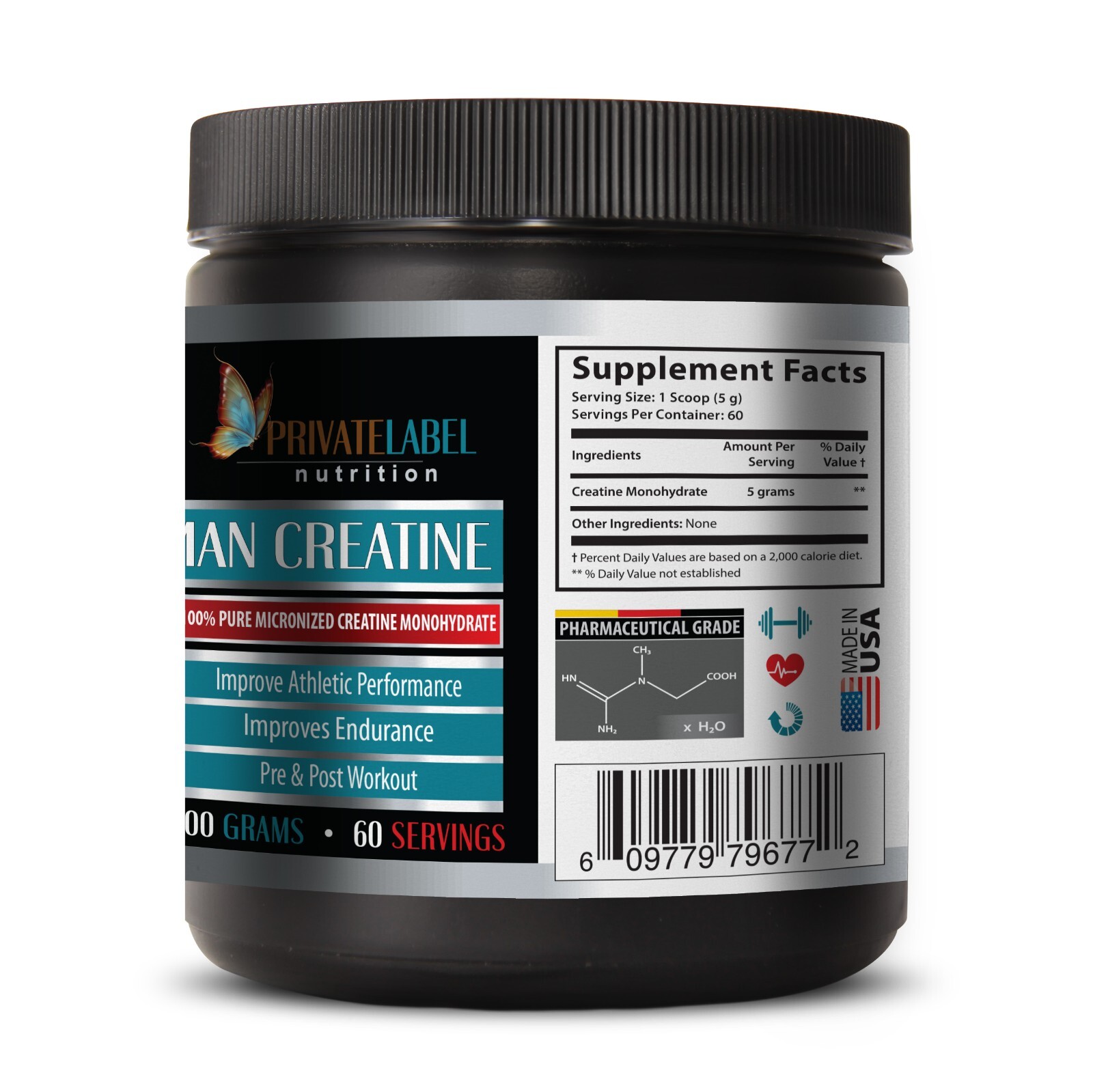 creatine monohydrate powder – CREATINE MONOHYDR300g – pre workout powder – 1 Can