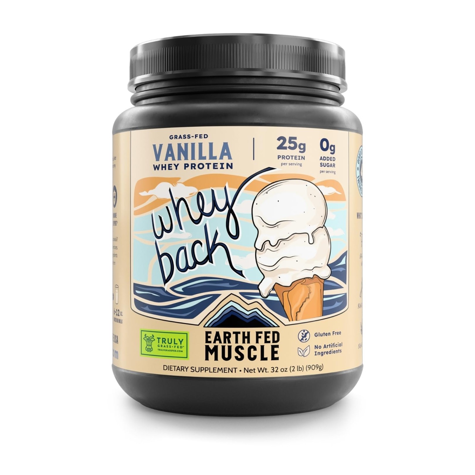 Whey Back Irish Grass Fed Whey Protein Isolate, Third-Party Certified. 25g Pr…