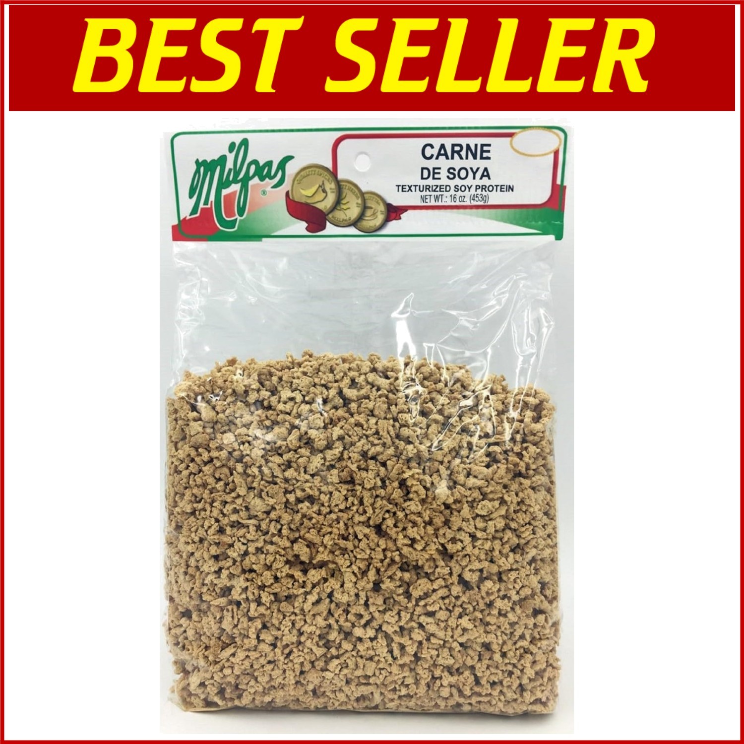 Nutritious Soya Carne Protein, 12 Bags of 16 oz – Ideal for Vegetarian Diets`