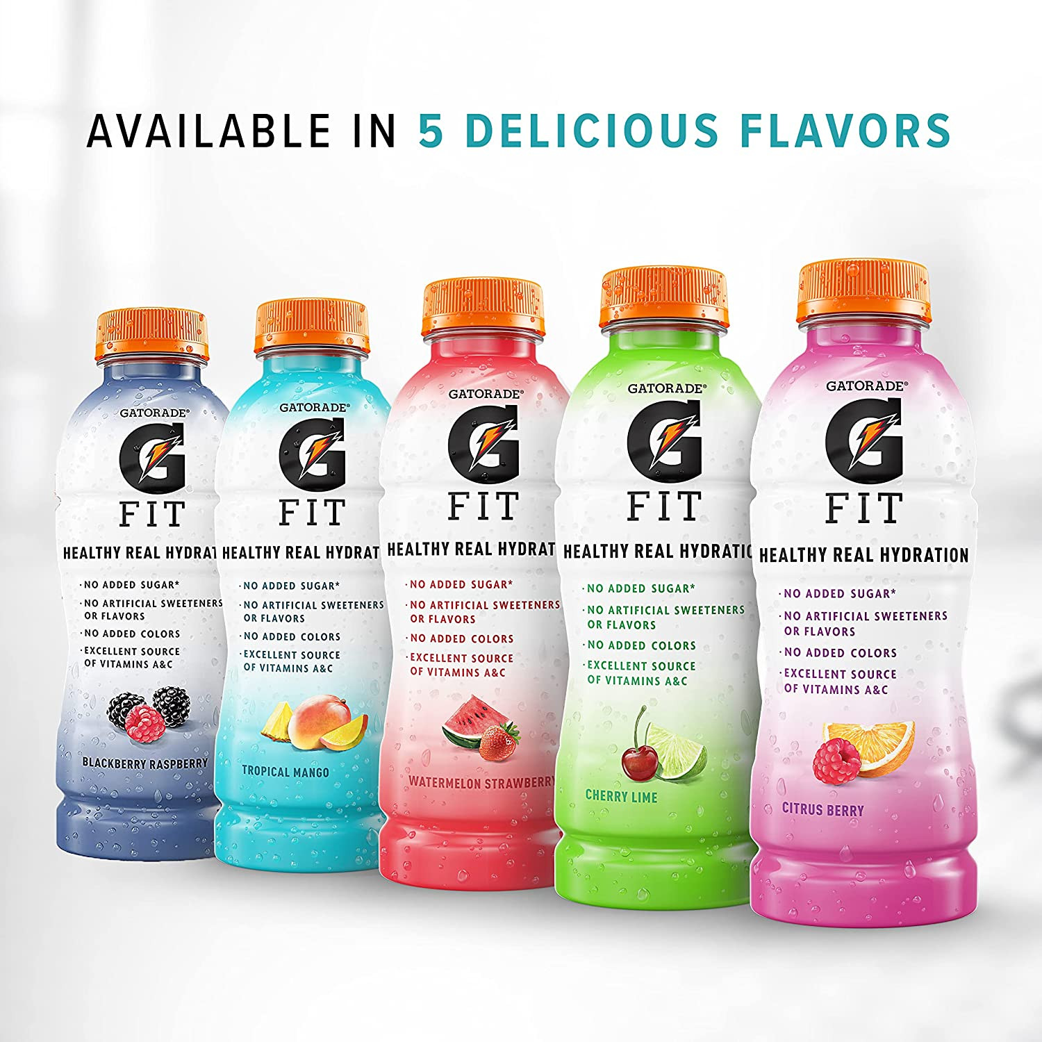 Gatorade Fit Electrolyte Beverage, Healthy Real Hydration, Tropical Mango, 16.9.