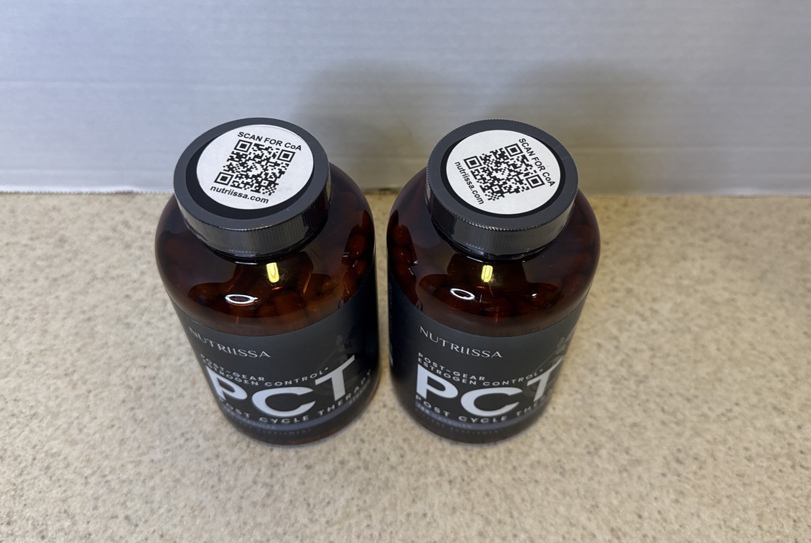 2 Bottles Nutriissa PCT Post Therapy Estrogen Control 2700mg 180 Caps Exp 10/26