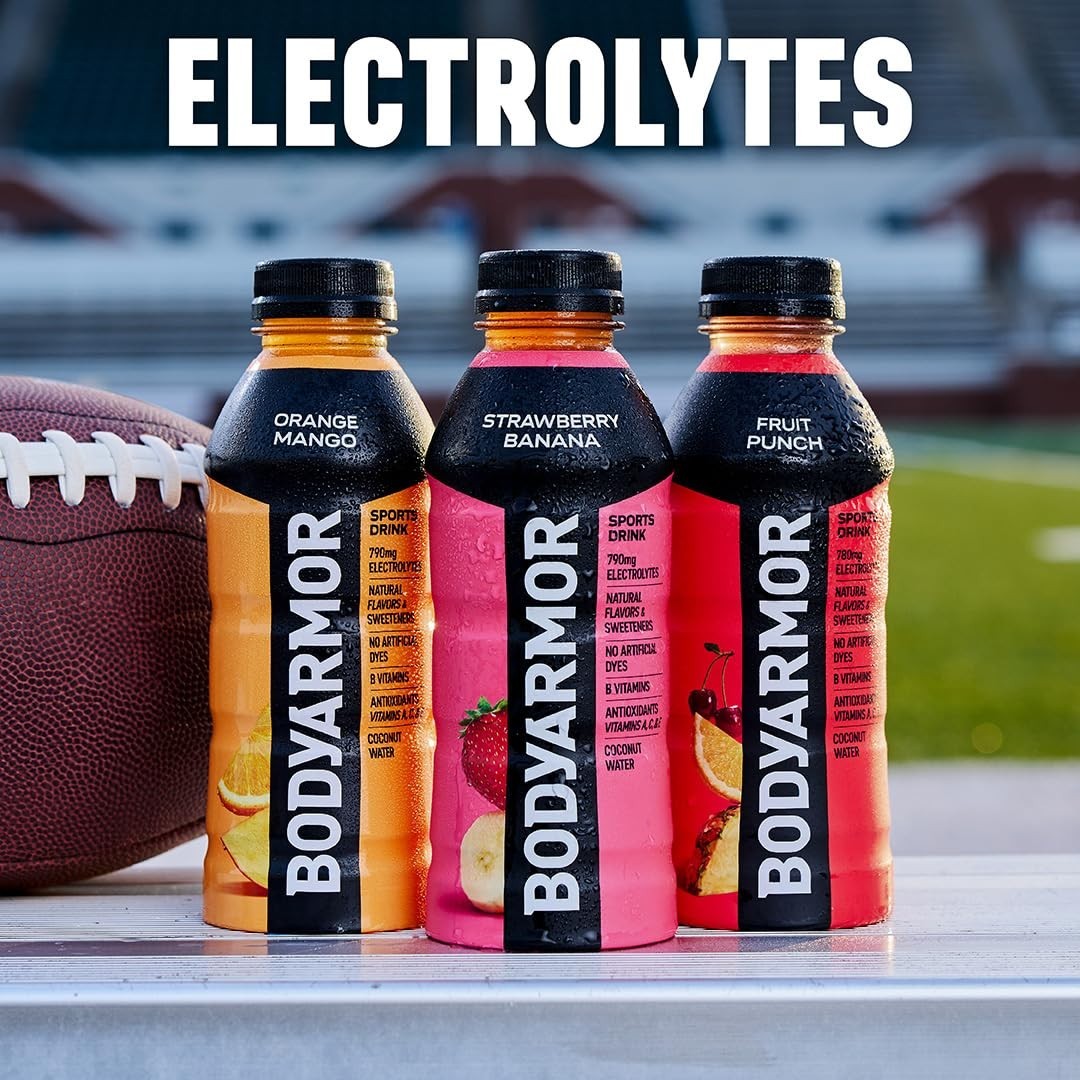 BODYARMOR Sports Drink Sports Beverage, Fruit Punch, Coconut Water Hydration,