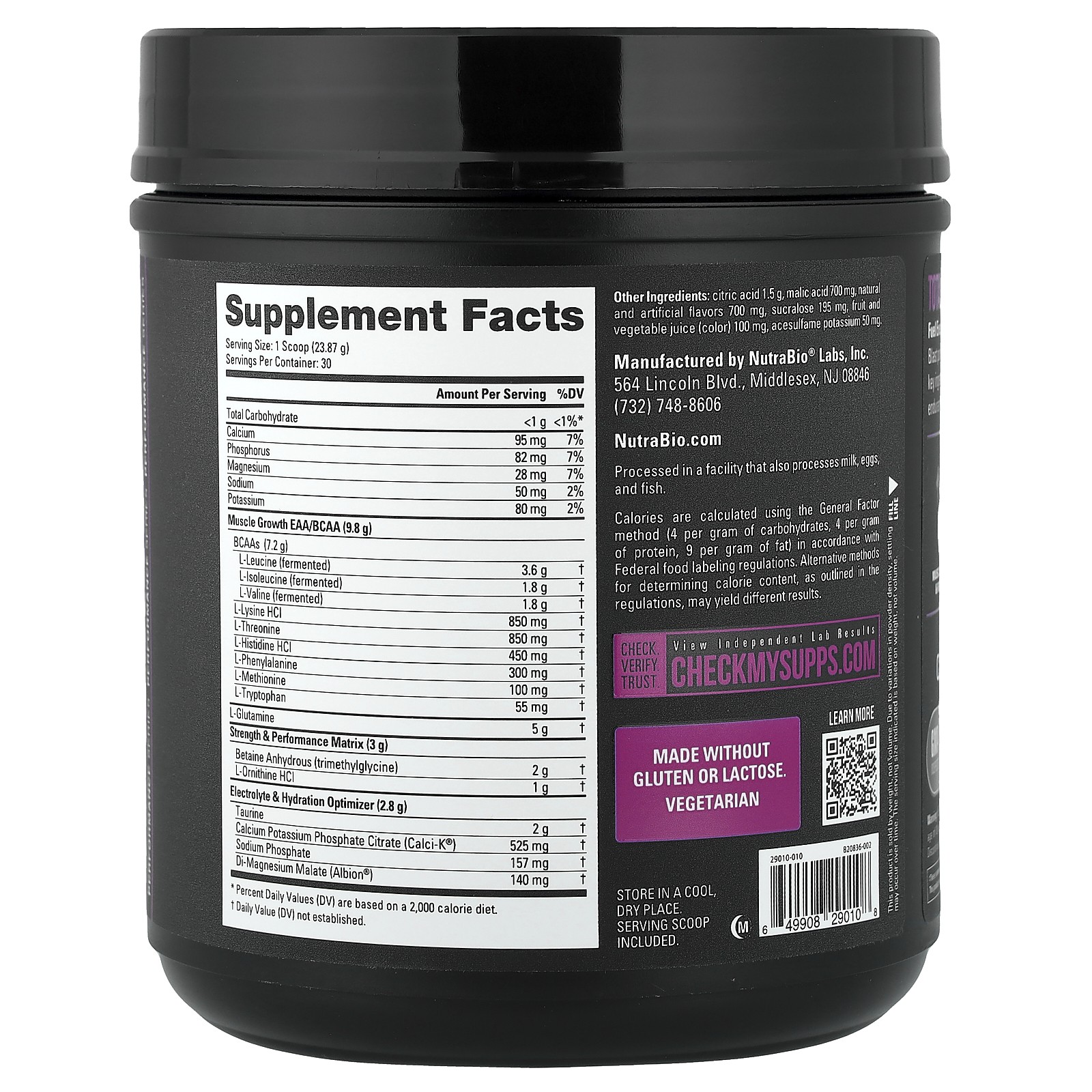 Intra Blast, Intra Workout Amino Fuel, Grape Berry Crush, 1.6 lb (722 g)