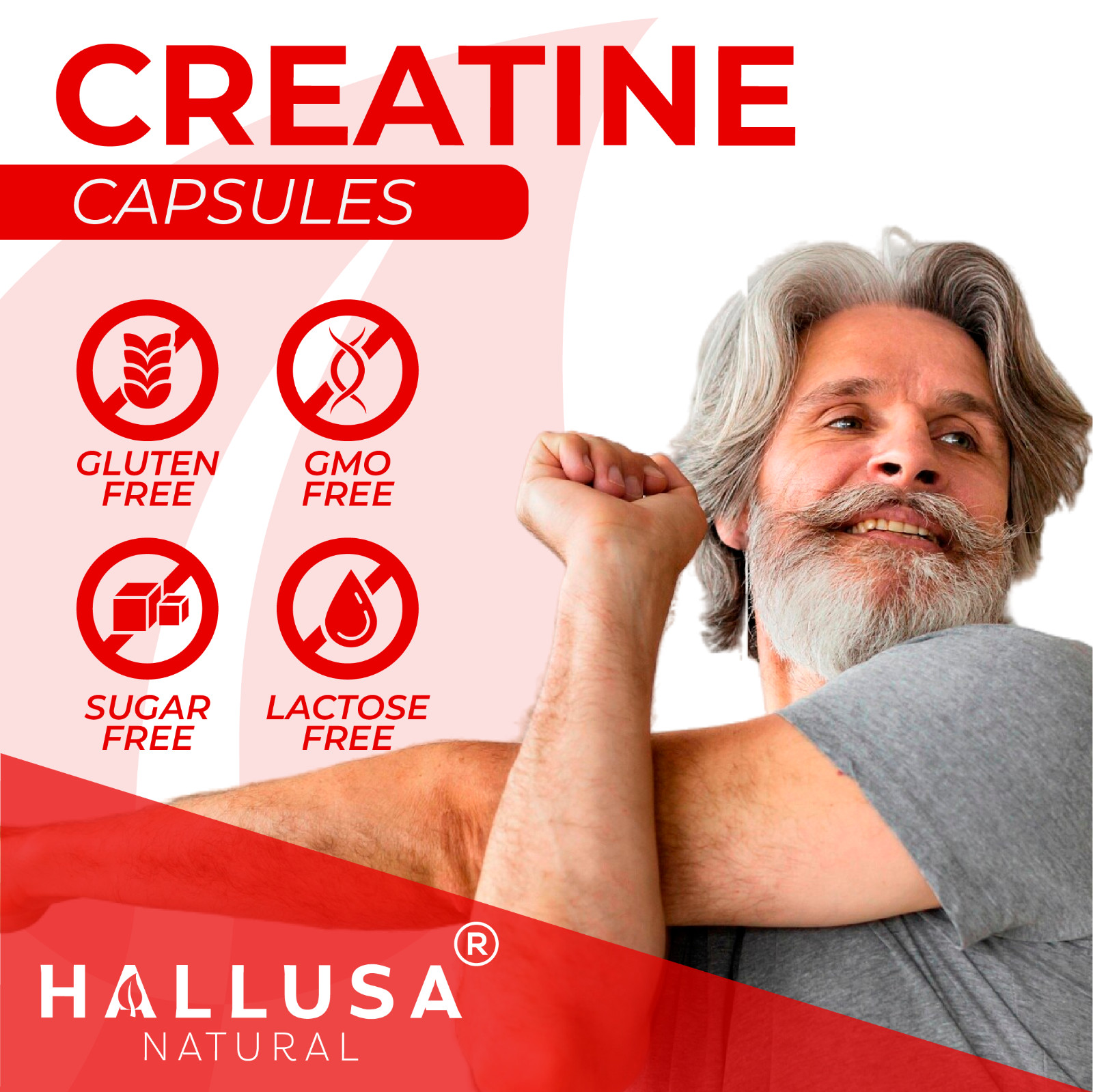 CREATINE Monohydrate 180 Capsules – Treatment Gym – Performance & Muscle Growth