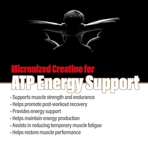 Creatine Monohydrate Powder 1000g 200 Servings Micronized Unflavored