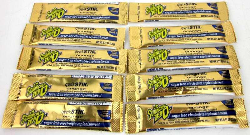 Sqwincher Qwik Sticks Hydration Supplements Orange Flavour Sugar Free 10 x Pack