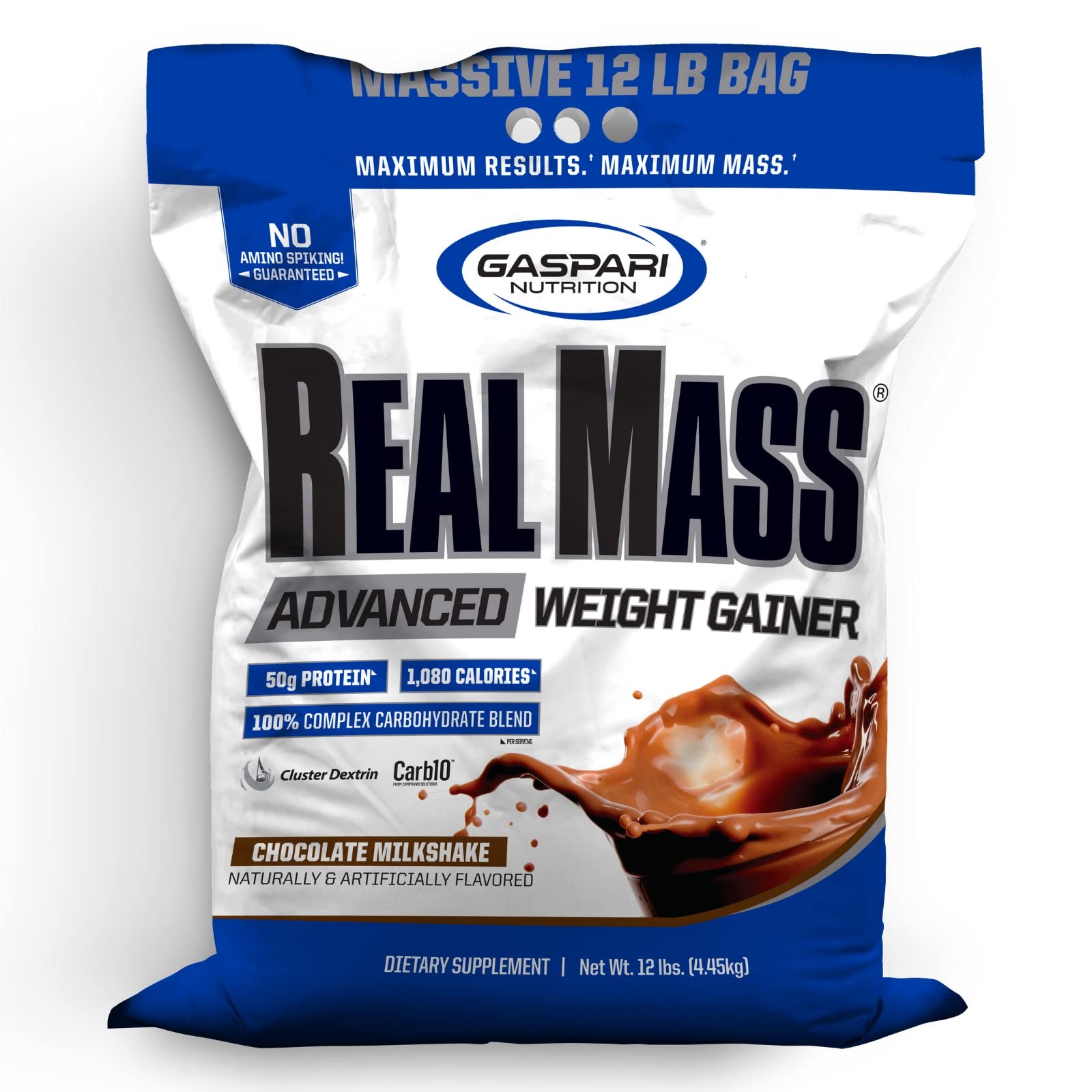 Gaspari Nutrition Real Mass: Advanced Weight Gainer, 12 Pound (Pack of 1)