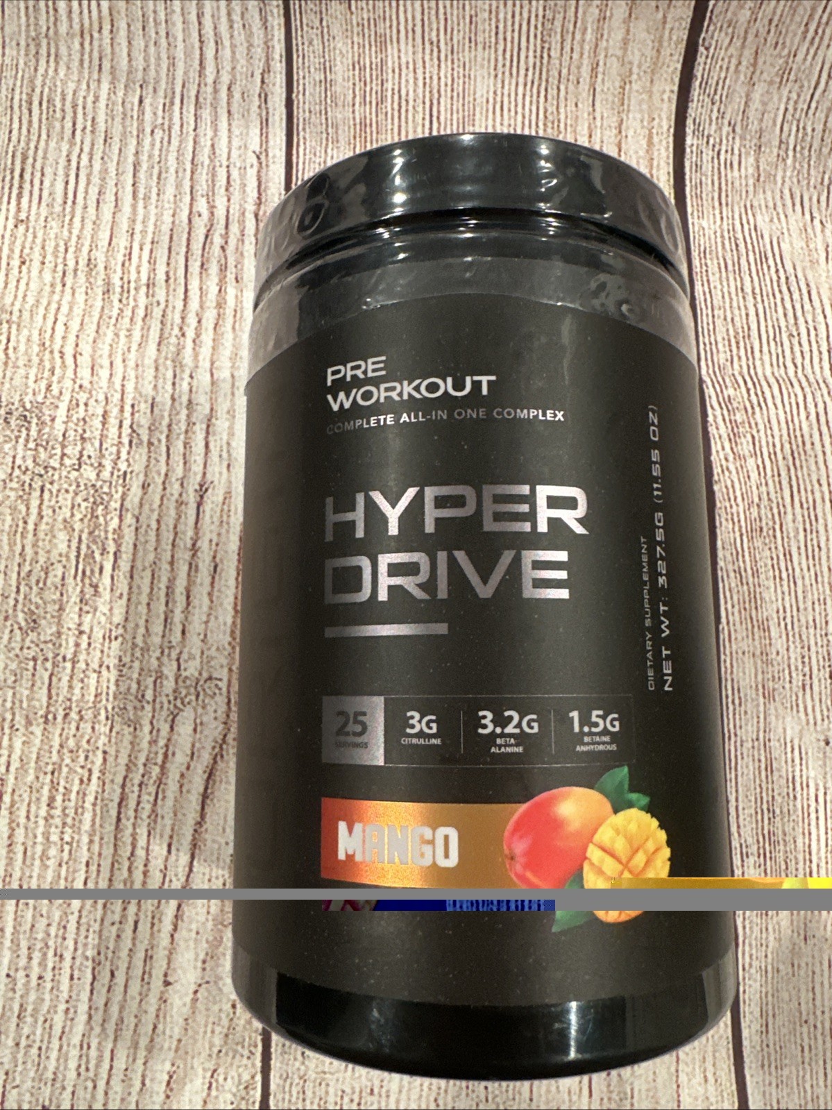ORIGIN PRE WORKOUT HYPER DRIVE MANGO 25 Servings 12/26