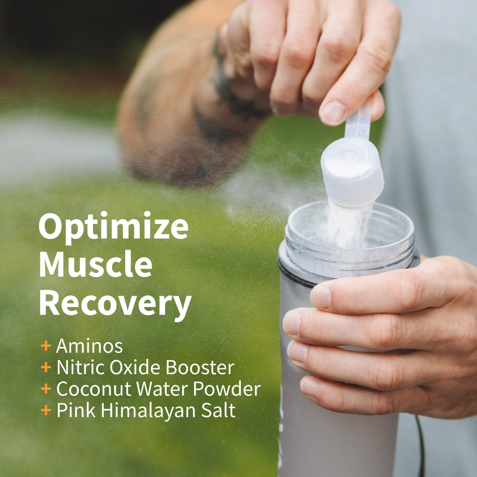 BCAA Powder Peach Mango – Essential Amino Acids, 5g Vegan, Nitric Oxide Booster,