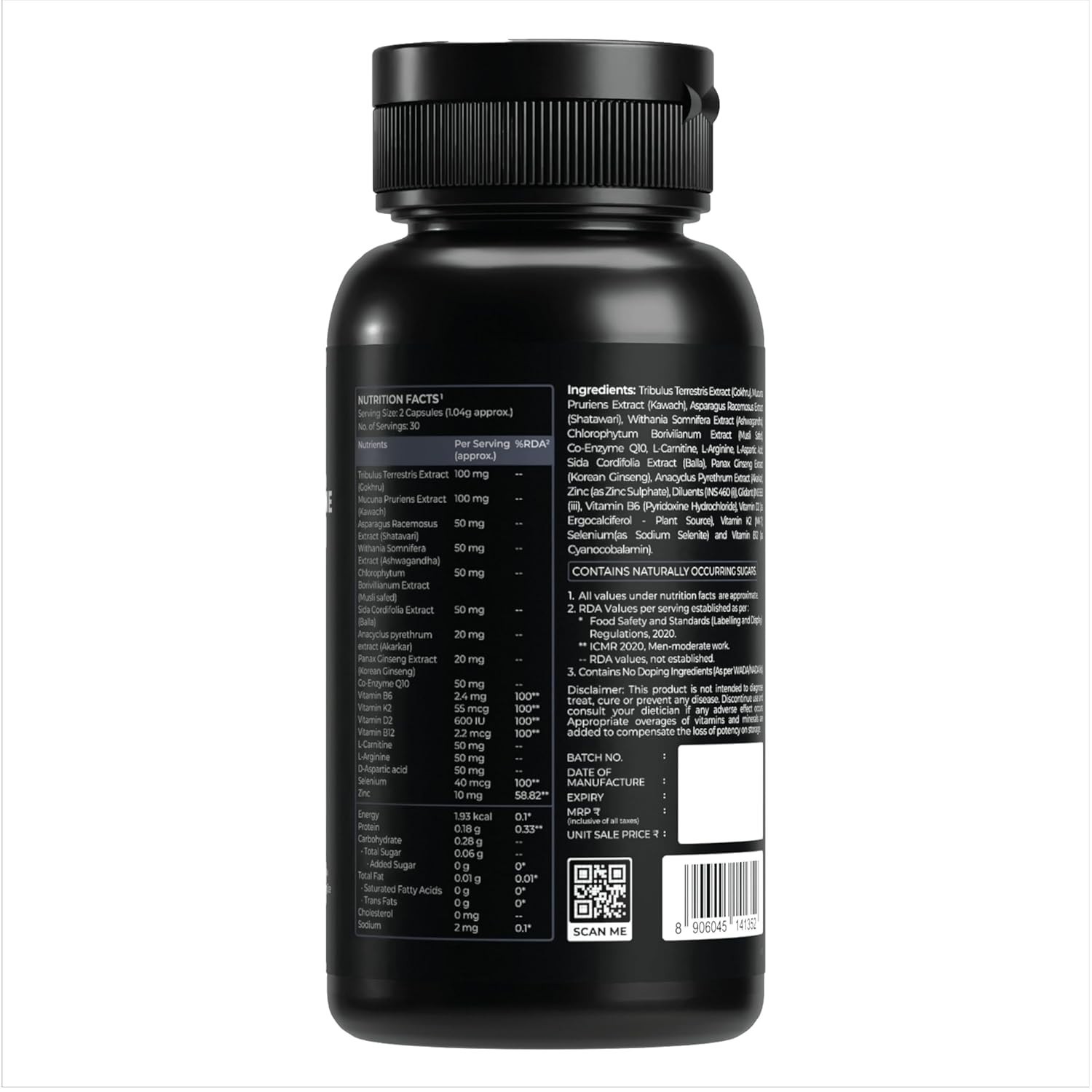 Testosterone Booster – Support for Energy, Performance, Stamina & Muscle Growth