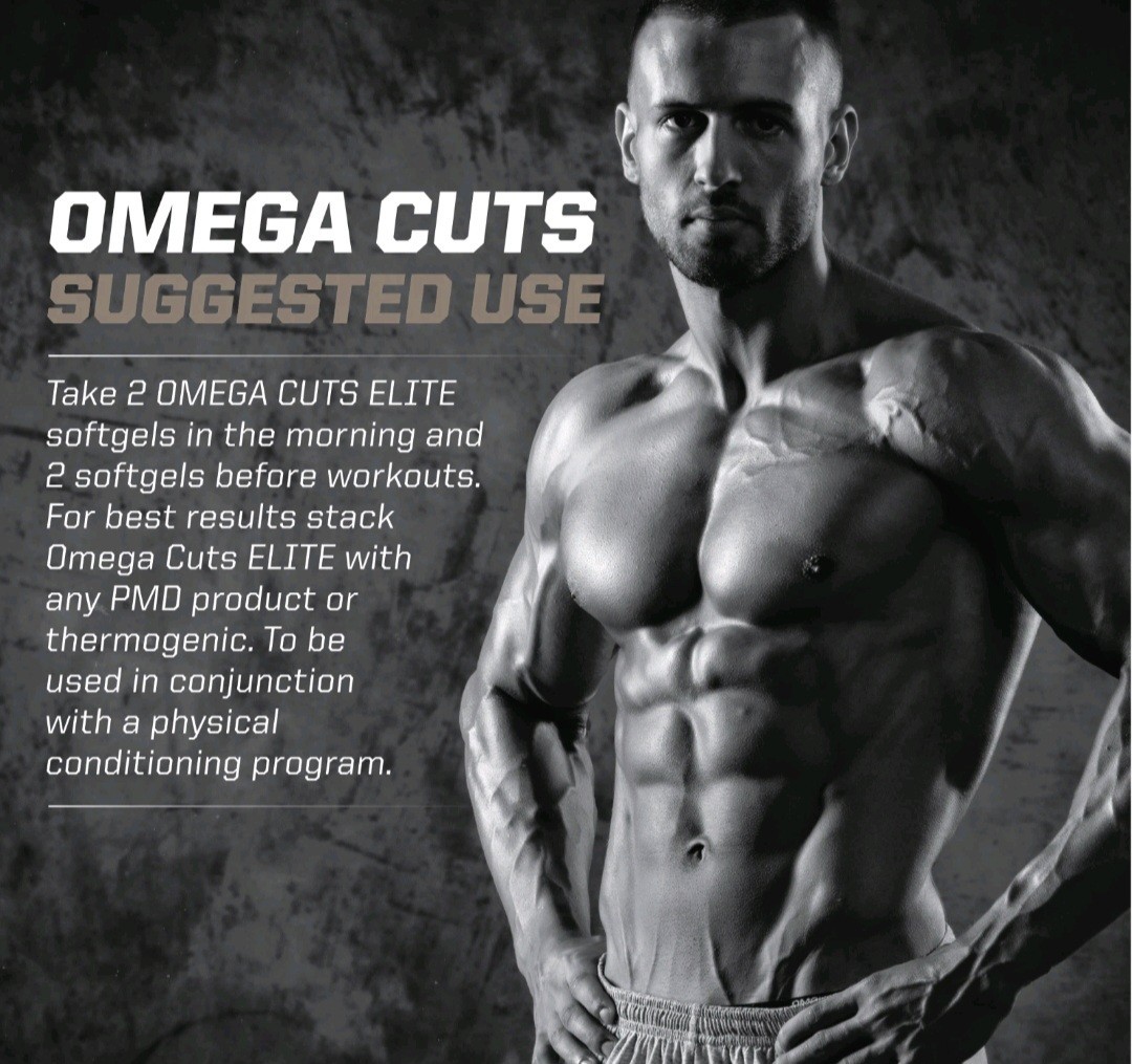 Omega Cuts Elite- Omega Fatty Acids & CLA for Muscle & Definition – 90 Softgels