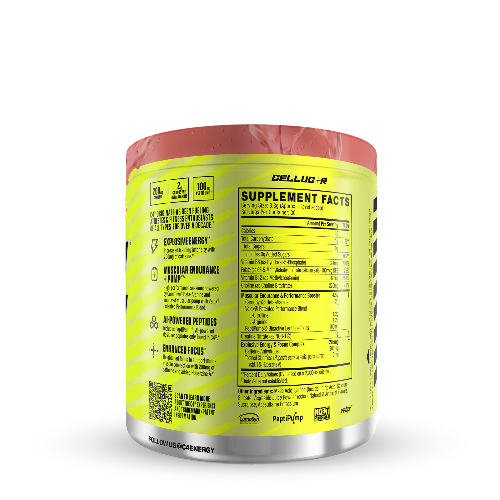 C4 Original Pre-Workout – Cherry Popsicle (30 Servings)