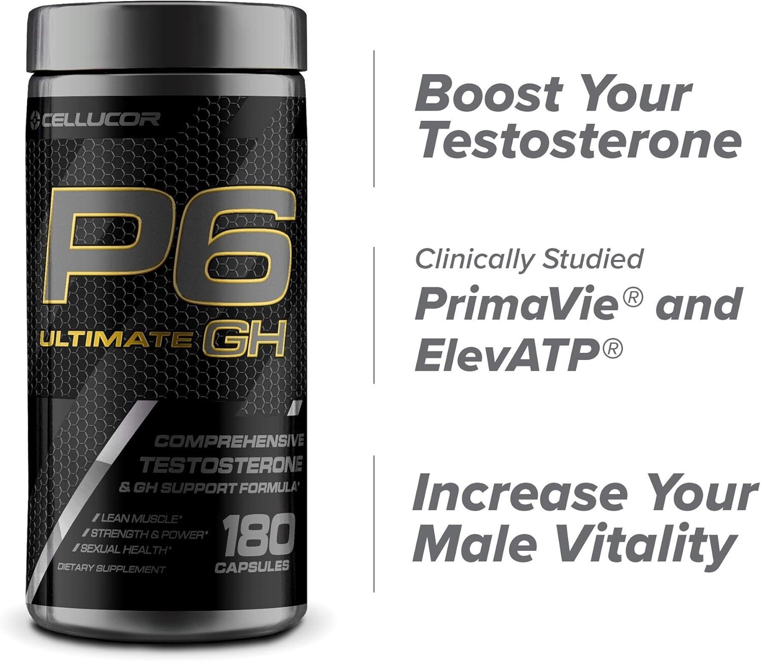 Cellucor P6 Ultimate Pills Male Enhance Boost Sexual Vital.- See Description