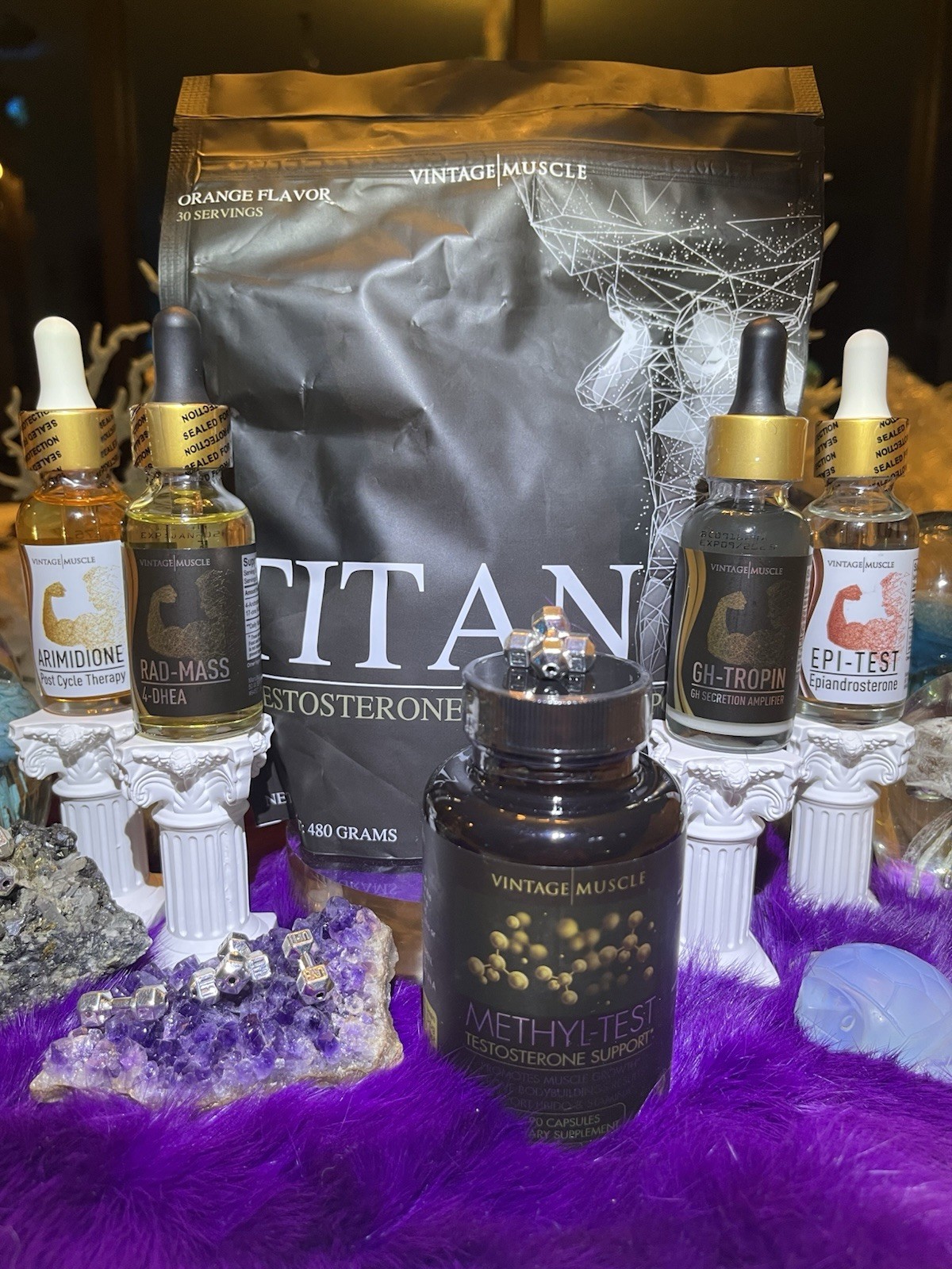 VM 💪Cycle🔁Bundle Deal:4&5DHEA:Rad,🧪Epi Test,GH Tropin, Pct W/Titan Test Base