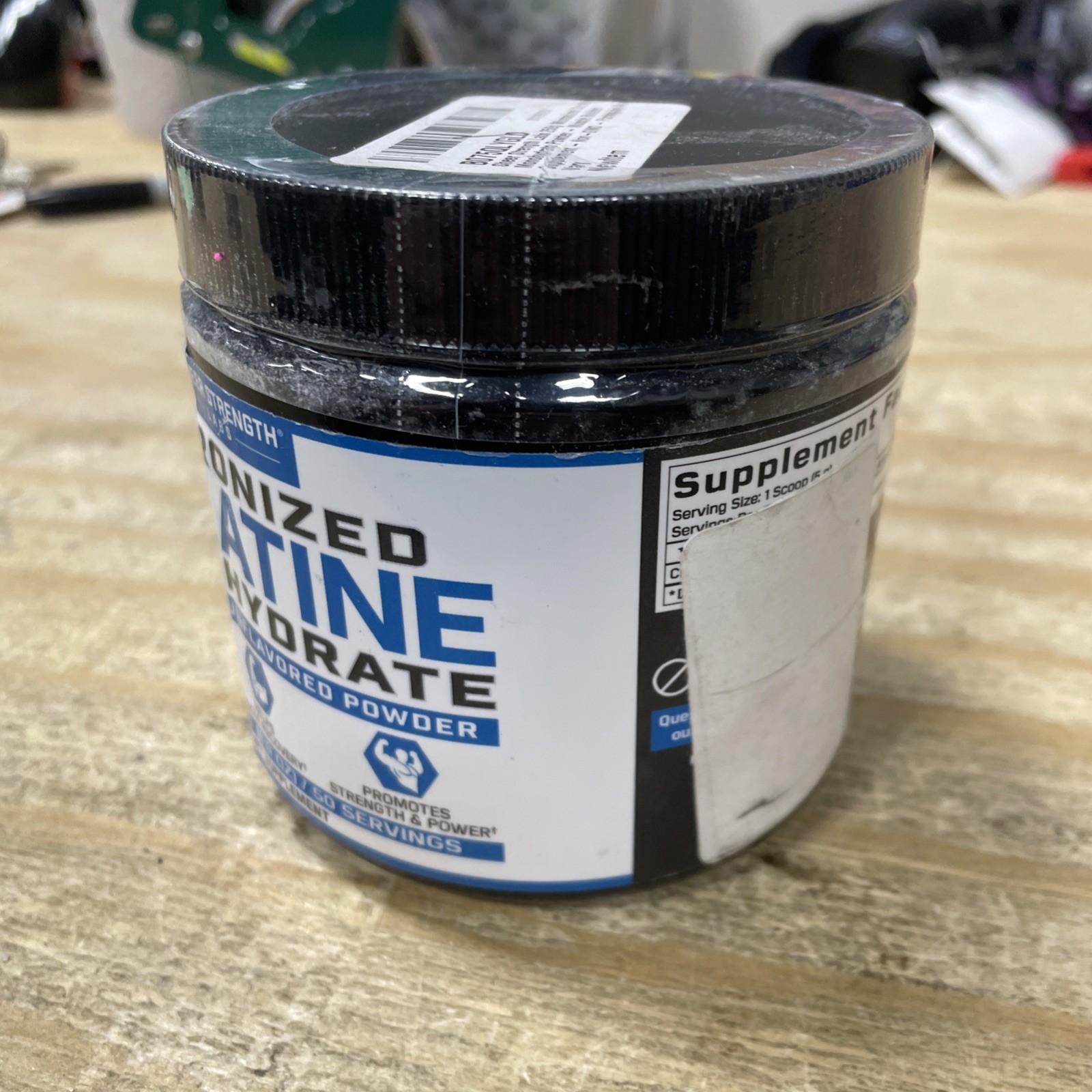 Sheer Strength Labs Micronized Creatine Monohydrate Powder Unflavored, 12/2024
