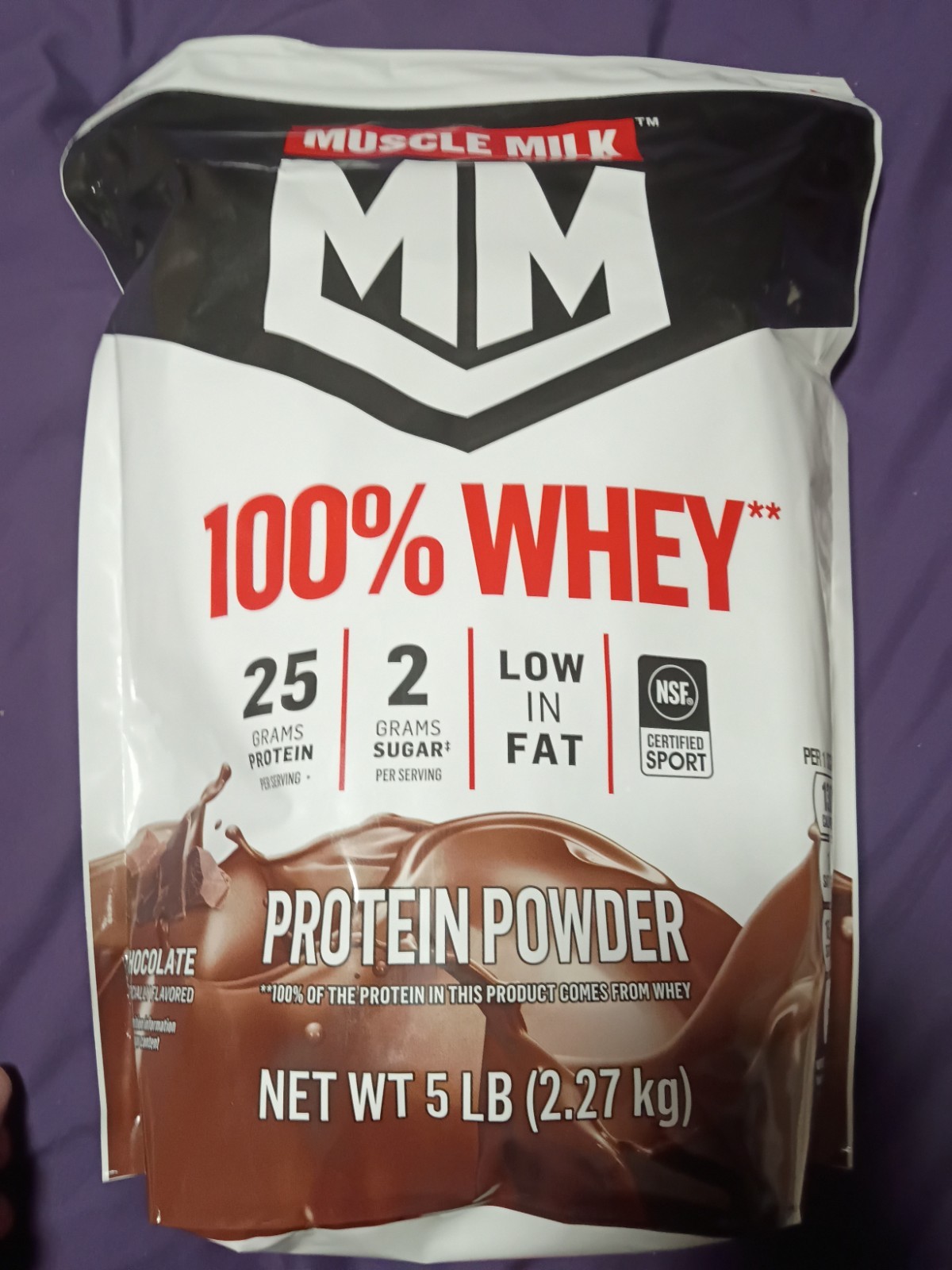 Muscle Milk 100% Whey Protein Powder, Chocolate, 5 Pound, 66