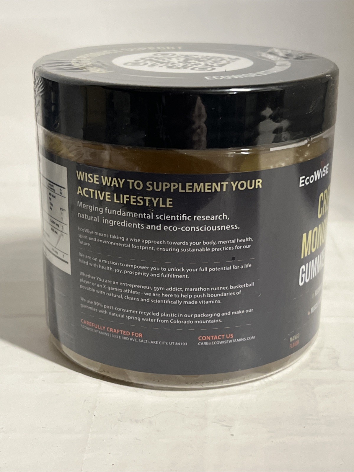 2x EcoWise Wellness Creatine Monohydrate – Mango – 120 Gummies Exp 03/27