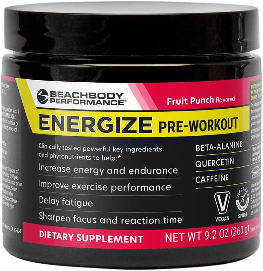 Energize Pre Workout Powder – Enhanced Energy & Focus Formula, 40 Servings