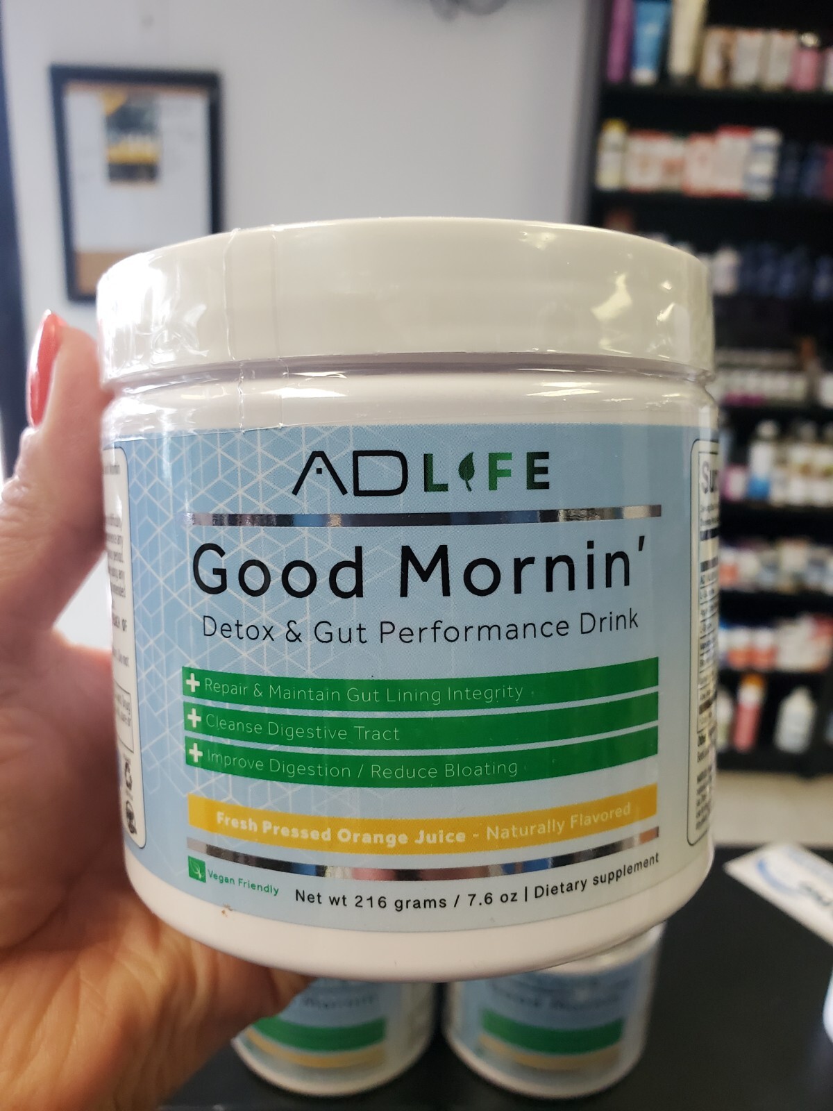Project AD Good Morning Detox & Gut Perfomance Drink Orange Juice