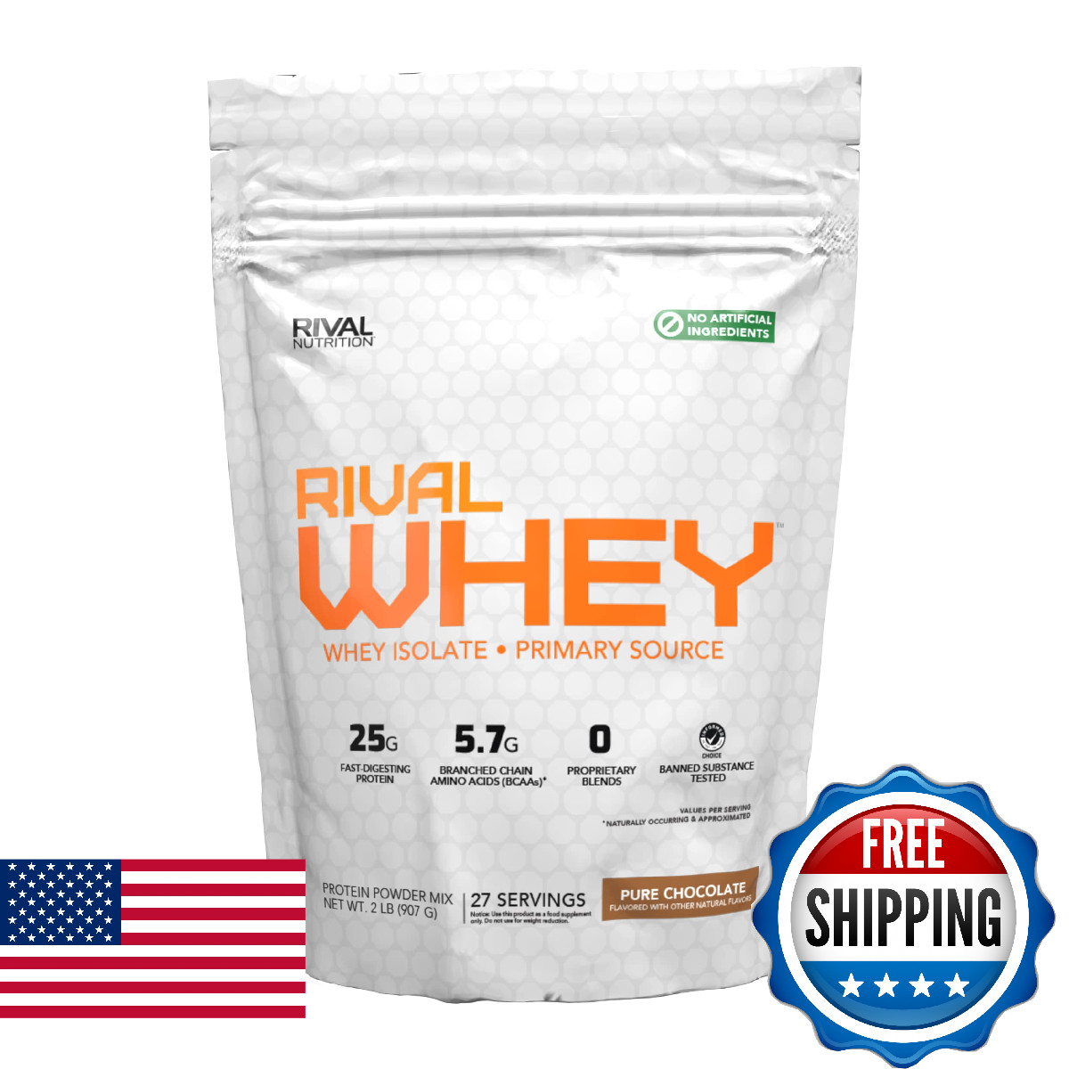 Naturally Flavored Rival Whey – Pure Chocolate 2lb