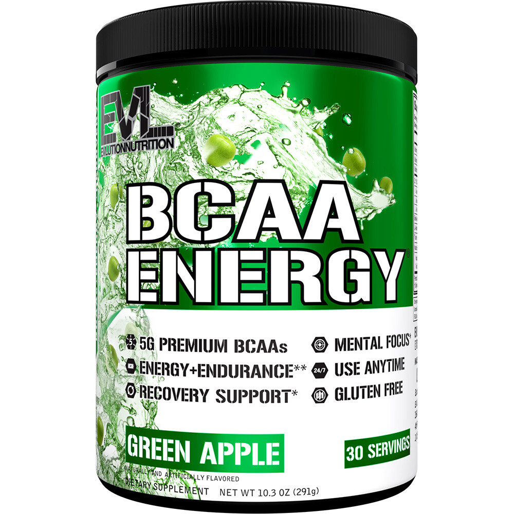 EVL BCAA Energy Most Powerful Amino Acid Pre Workout Powder for Energy, Recovery