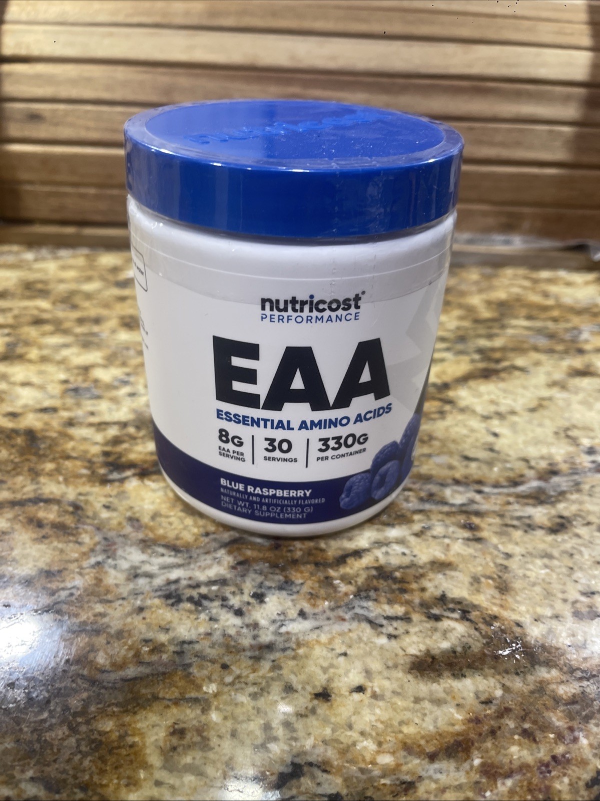 Nutricost EAA Essential Amino Acids Blue Raspberry 30 Servings 330g Powder 12/27