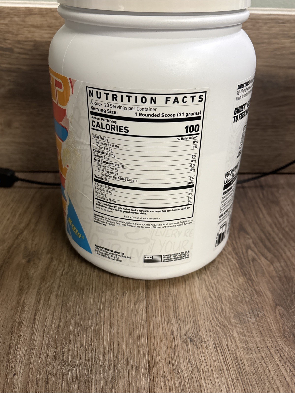 GHOST Clear Whey Protein Summertime Punch Sydney Cummmings Limited Edition