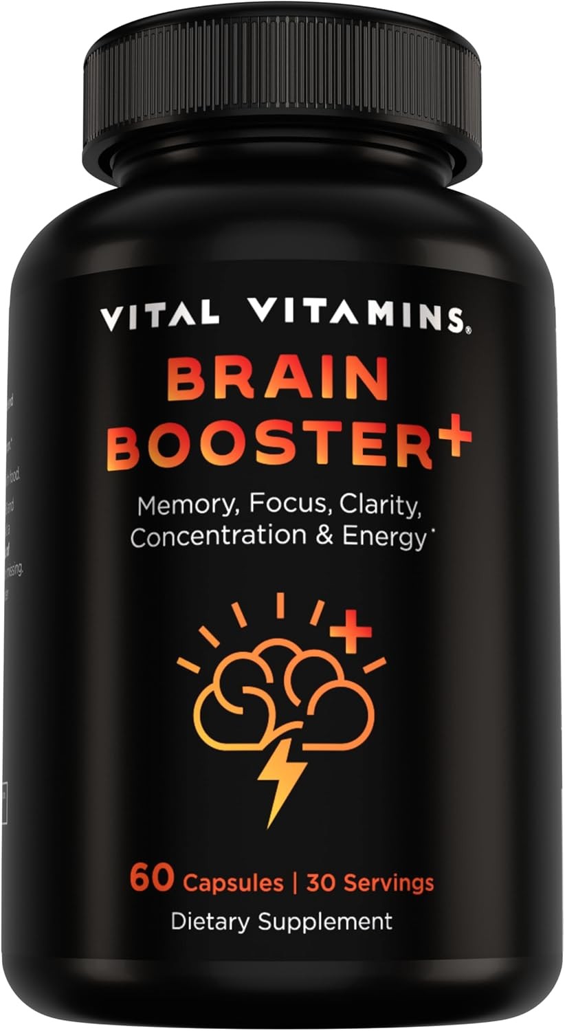 Vital Vitamins Nootropic Brain Supplement Plus – for Memory, Focus, Concentratio