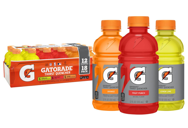 Gatorade Thirst Quencher Sports Drink, Variety Pack, 12 Fl Oz (Pack of 18)