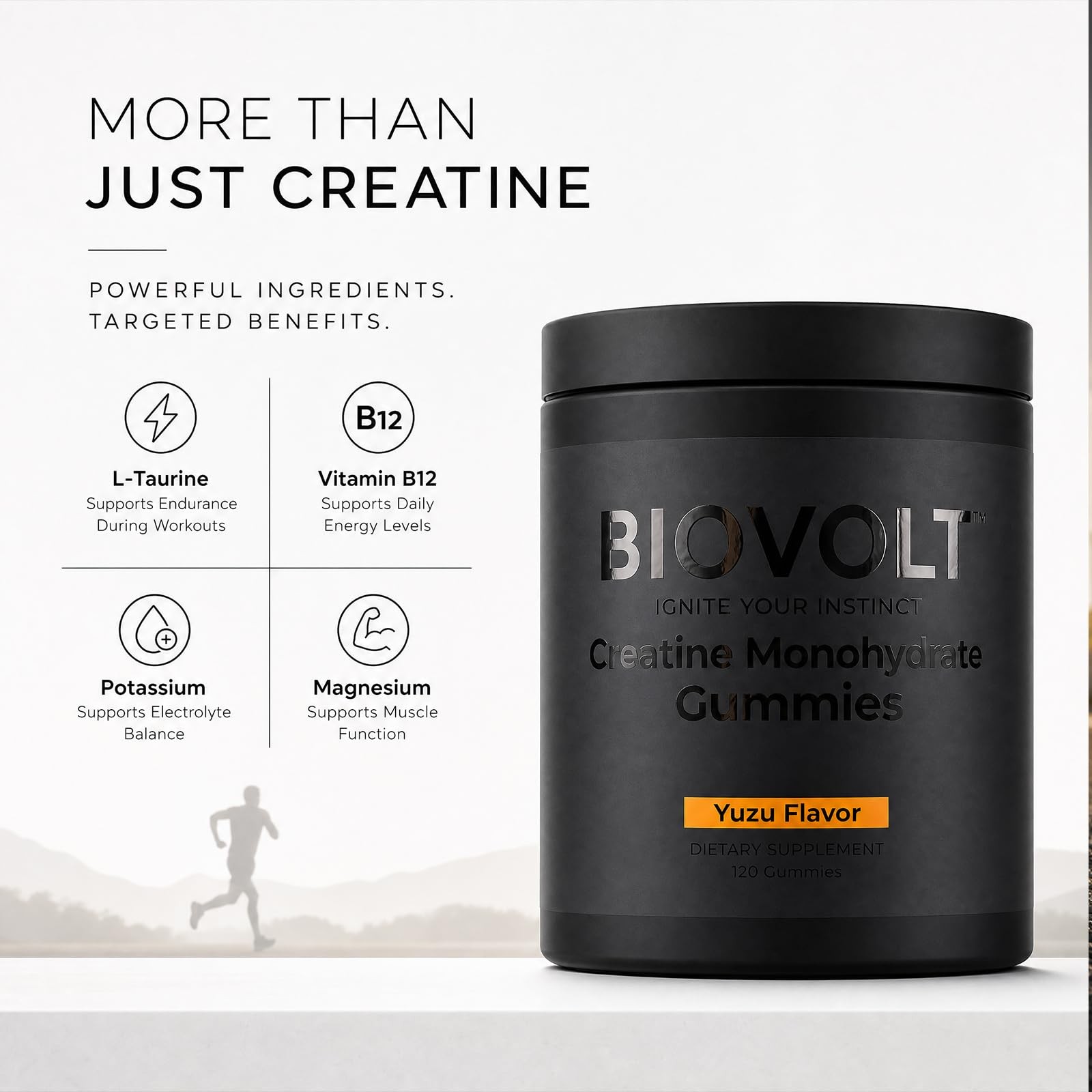 Creatine Monohydrate Gummies 5000mg for Men & Women – Sugar Free Pre Workout …
