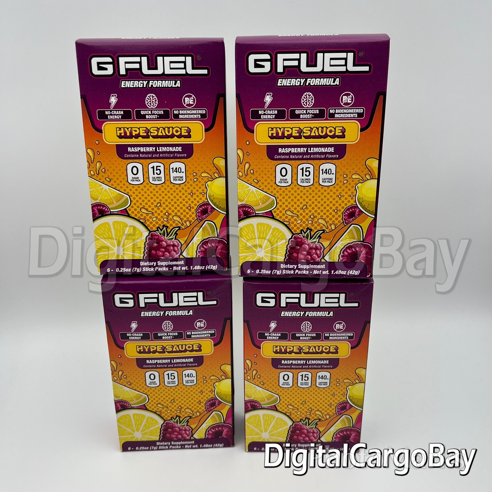 G Fuel Hype Sauce Energy Powder Sticks – x4 6 Packs (24 Sticks) GFUEL